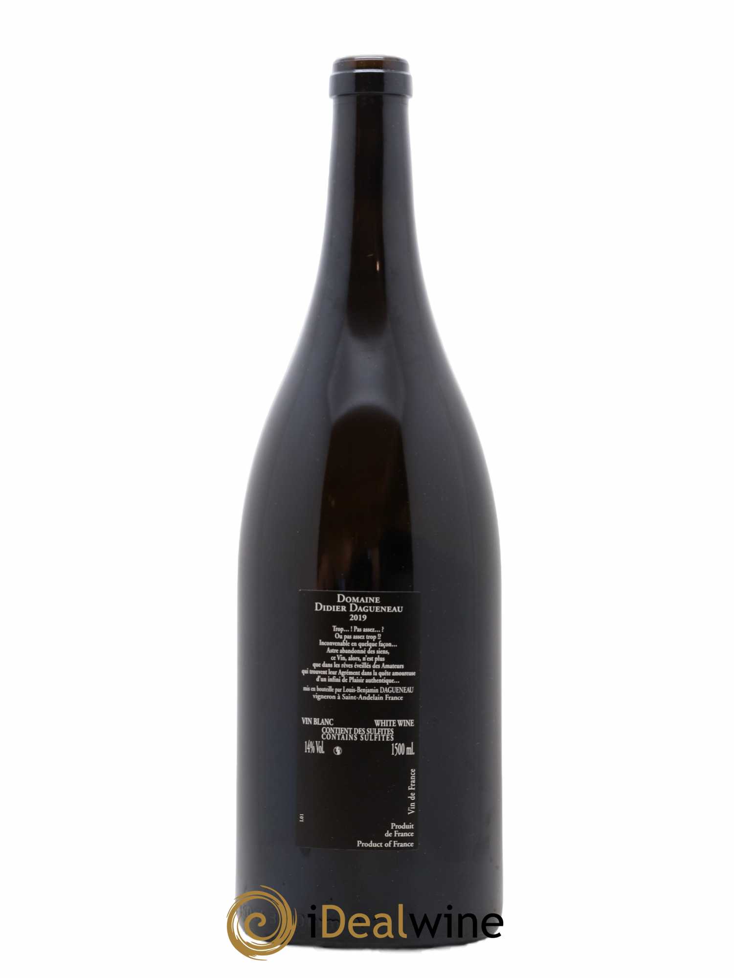 Vin de France (anciennement Pouilly-Fumé) Silex Dagueneau (Domaine Didier - Louis-Benjamin) (sans prix de réserve) 2019 - Lot de 1 magnum - 1