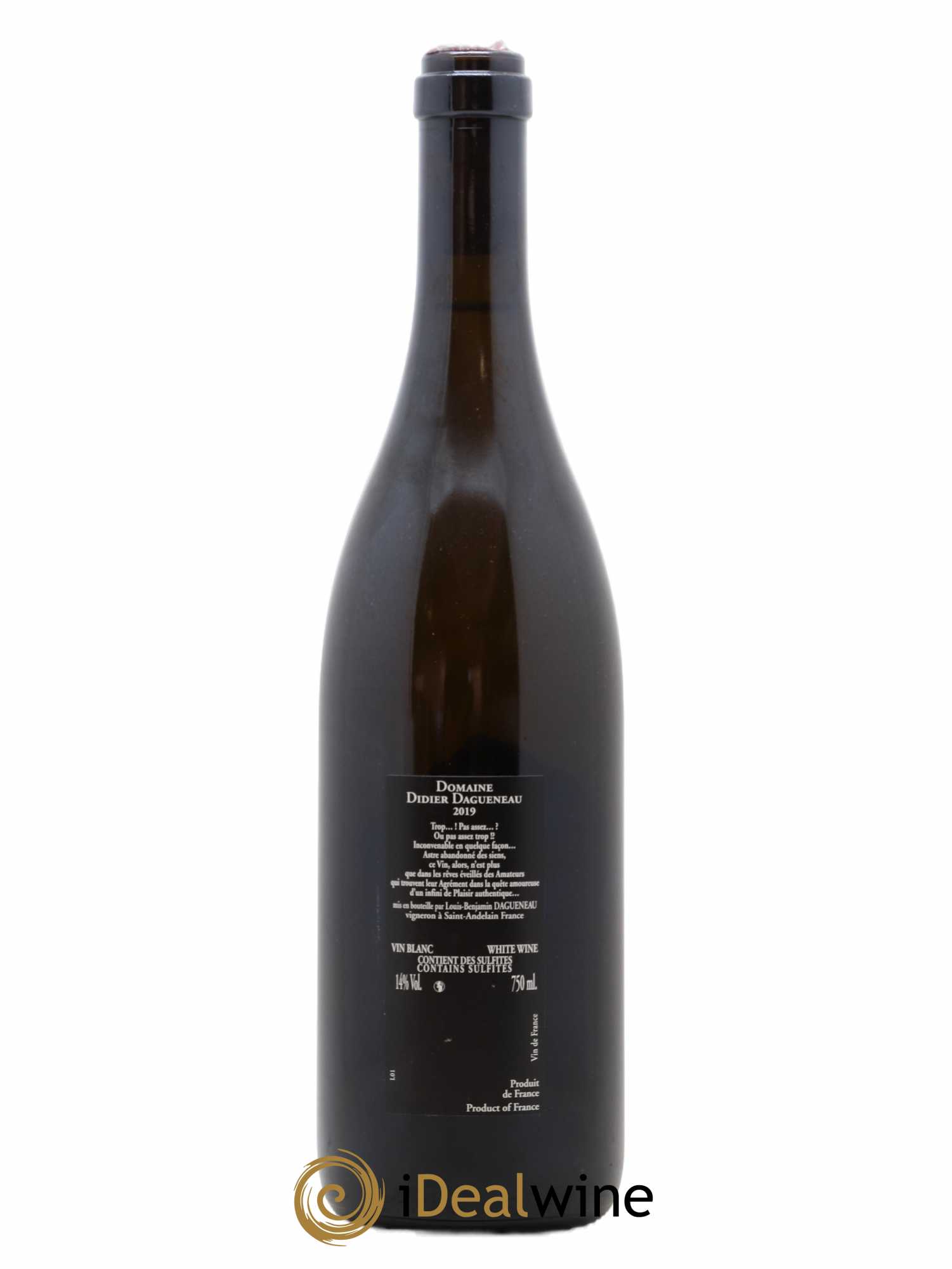Vin de France (anciennement Pouilly-Fumé) Silex Dagueneau (Domaine Didier - Louis-Benjamin) (sans prix de réserve) 2019 - Lot de 1 bouteille - 1