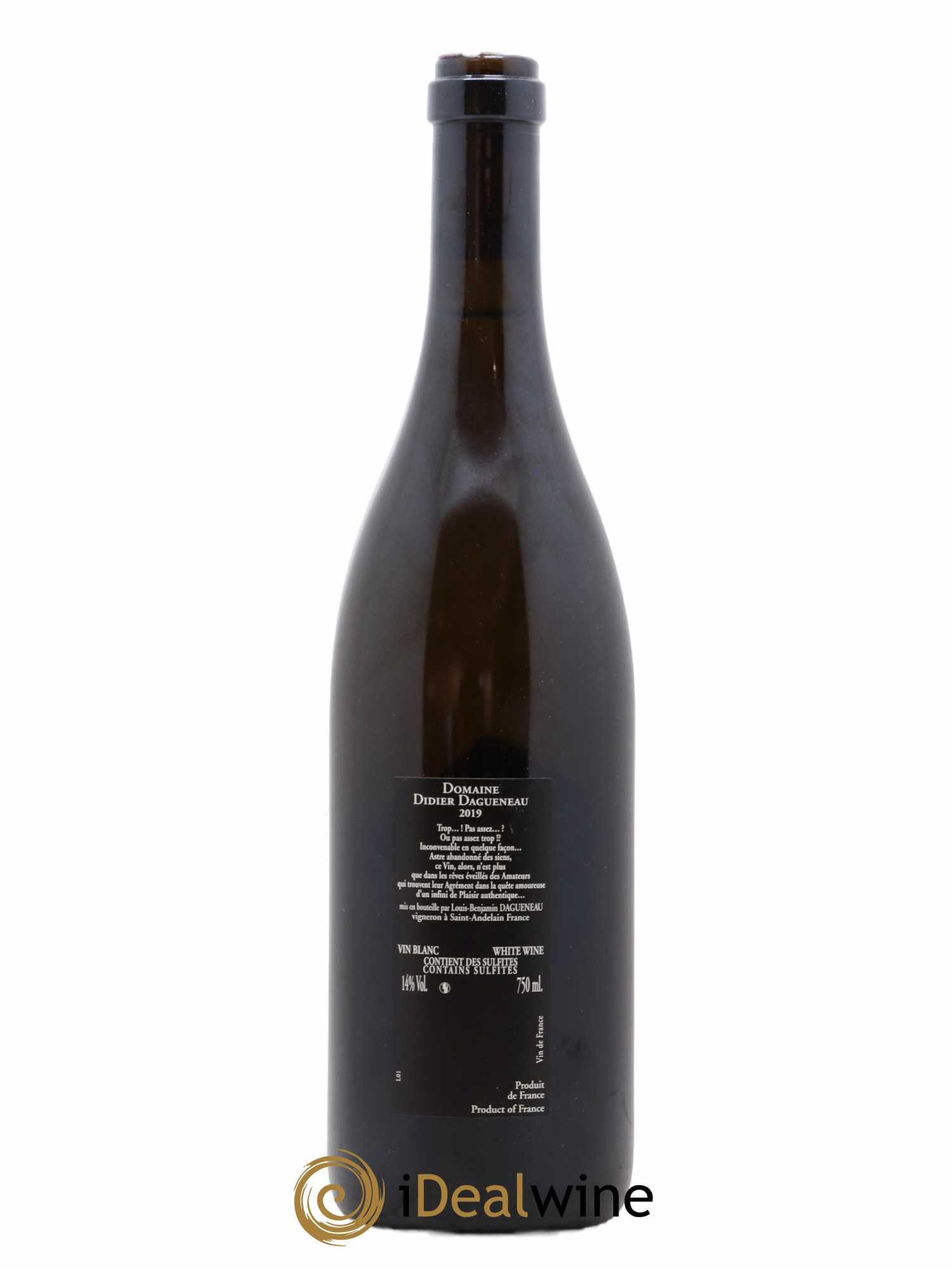 Vin de France (anciennement Pouilly-Fumé) Silex Dagueneau (Domaine Didier - Louis-Benjamin) (sans prix de réserve) 2019 - Lot de 1 bouteille - 1