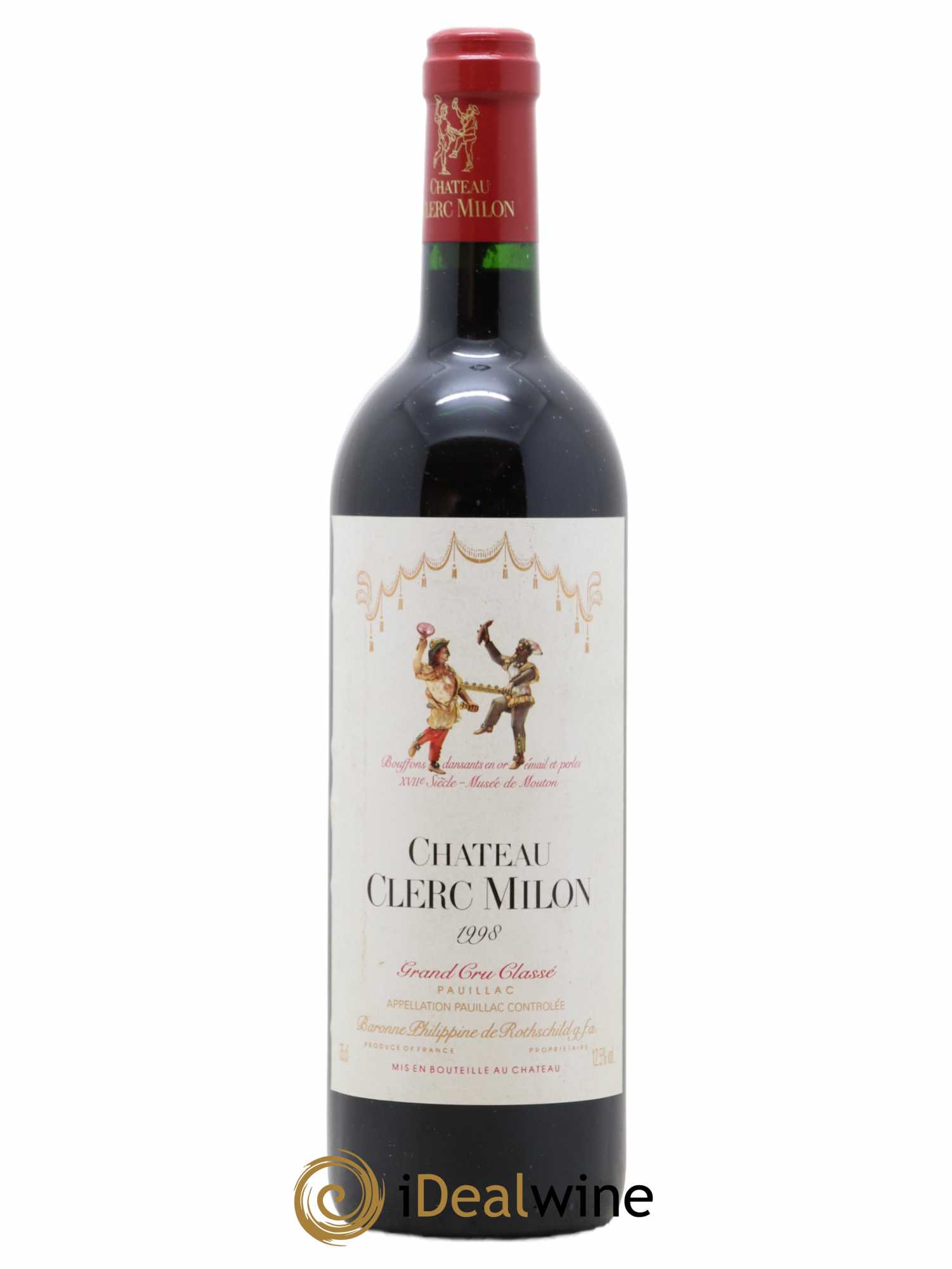 Château Clerc Milon 5ème Grand Cru Classé 1998 - Lot de 1 bouteille - 0