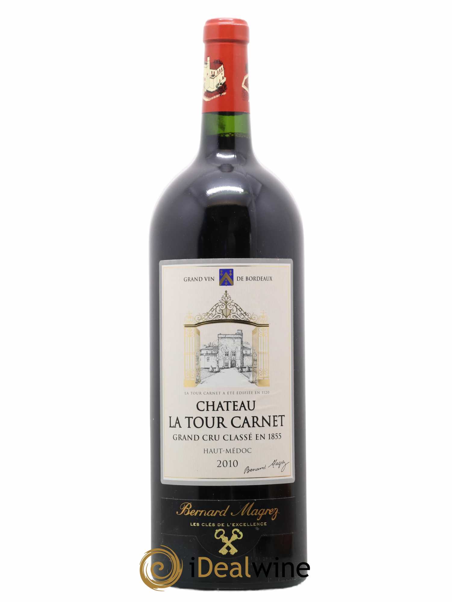 Château la Tour Carnet 4ème Grand Cru Classé 2010 - Lot de 1 magnum - 0