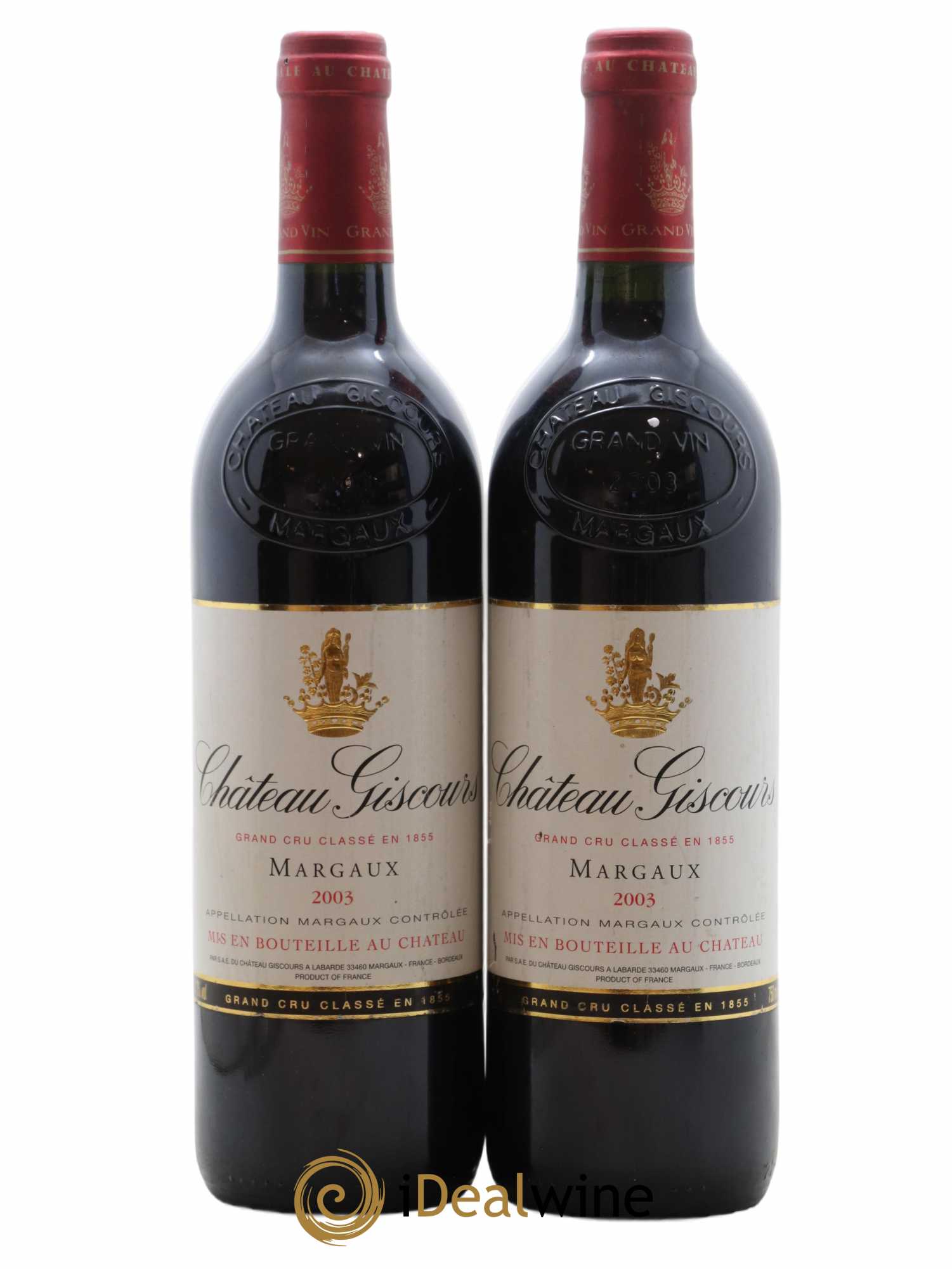 Château Giscours 3ème Grand Cru Classé 2003 - Lot de 2 bouteilles - 0