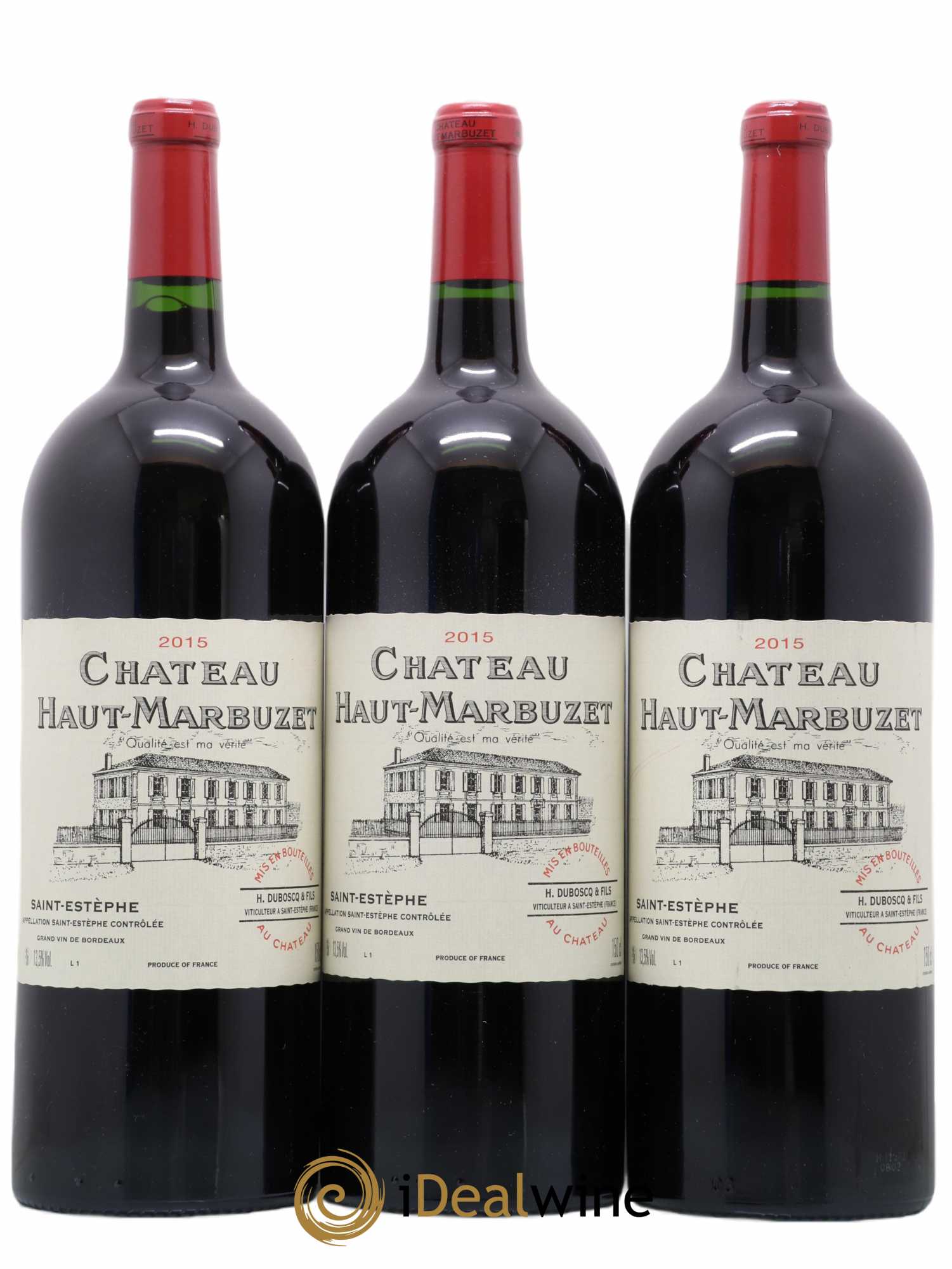 Château Haut Marbuzet 2015 - Lot de 3 magnums - 0