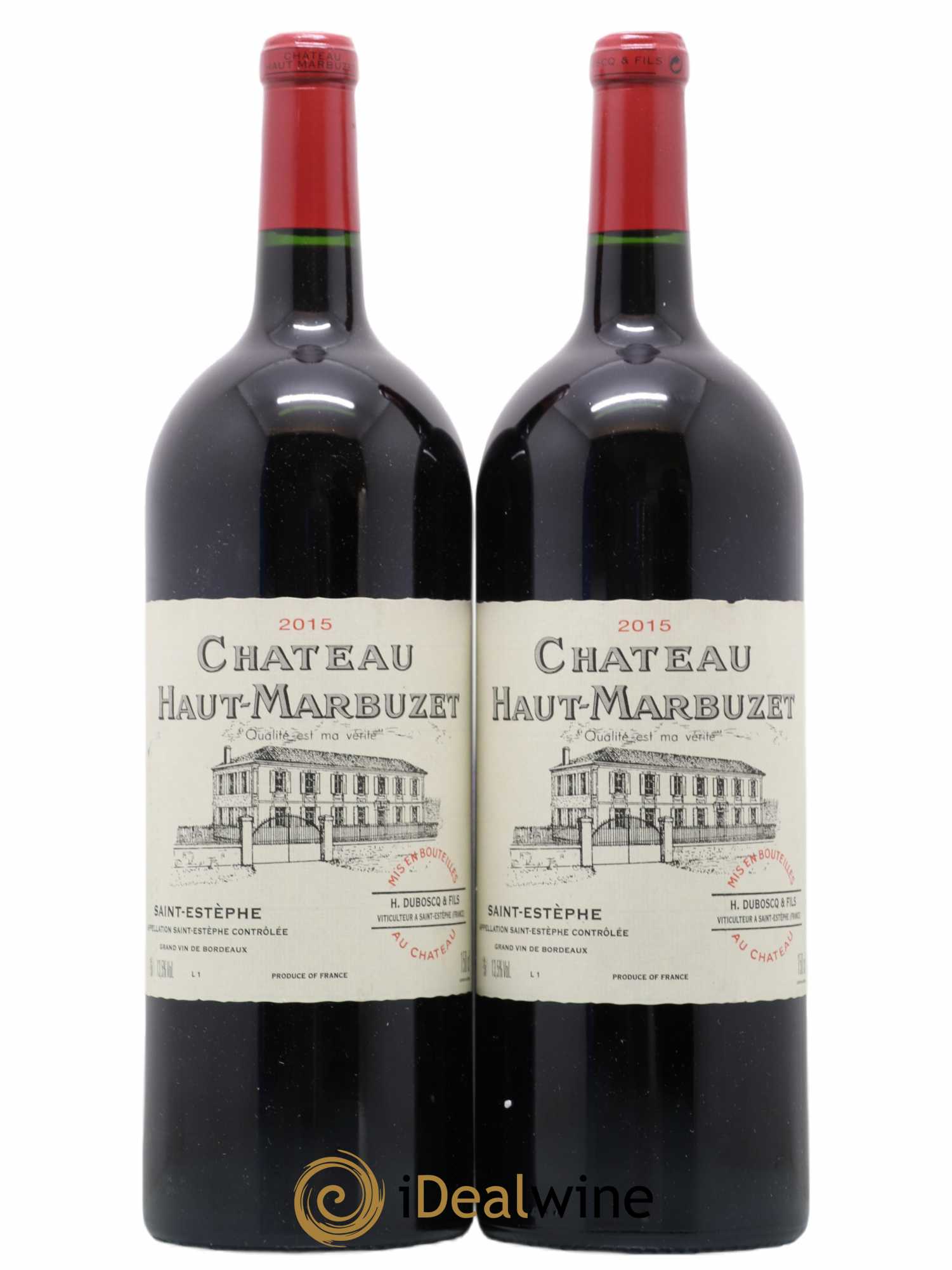 Château Haut Marbuzet 2015 - Lot de 2 magnums - 0