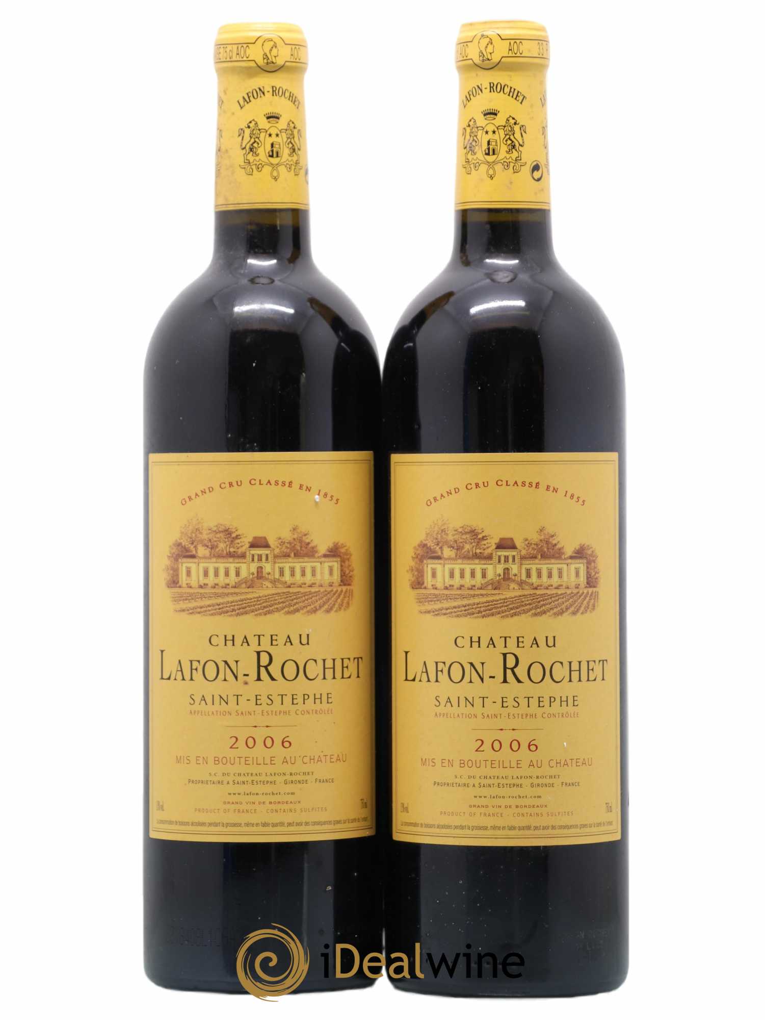 Château Lafon Rochet 4ème Grand Cru Classé 2006 - Lot de 2 bouteilles - 0