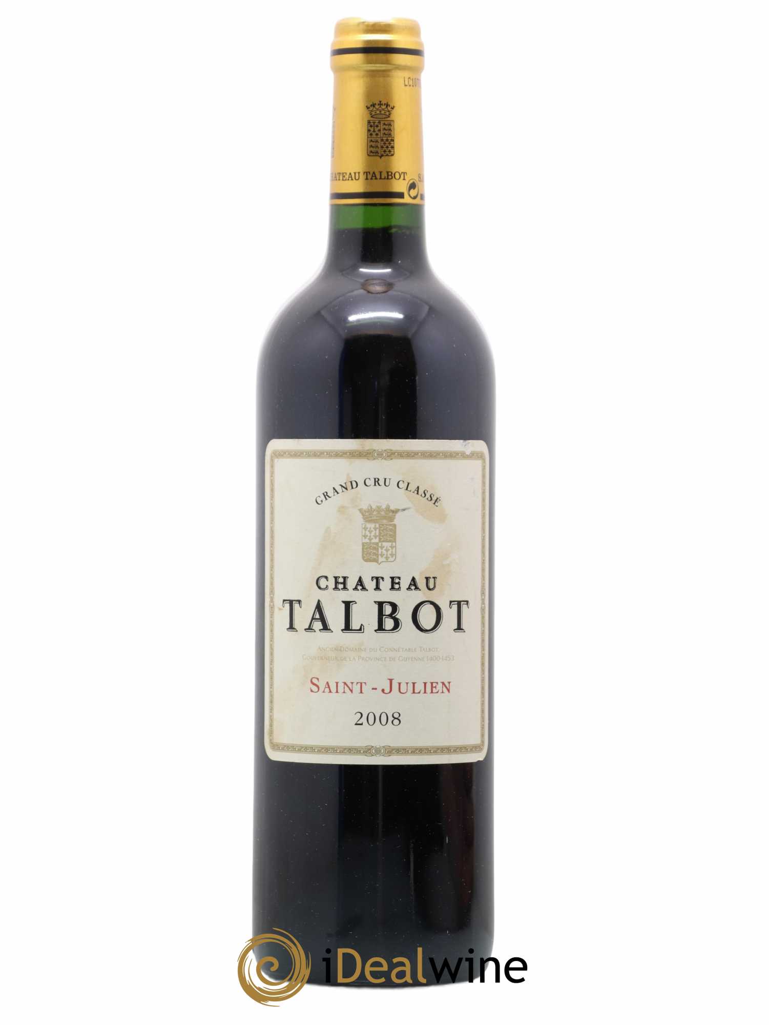 Château Talbot 4ème Grand Cru Classé 2008 - Lot de 1 bouteille - 0