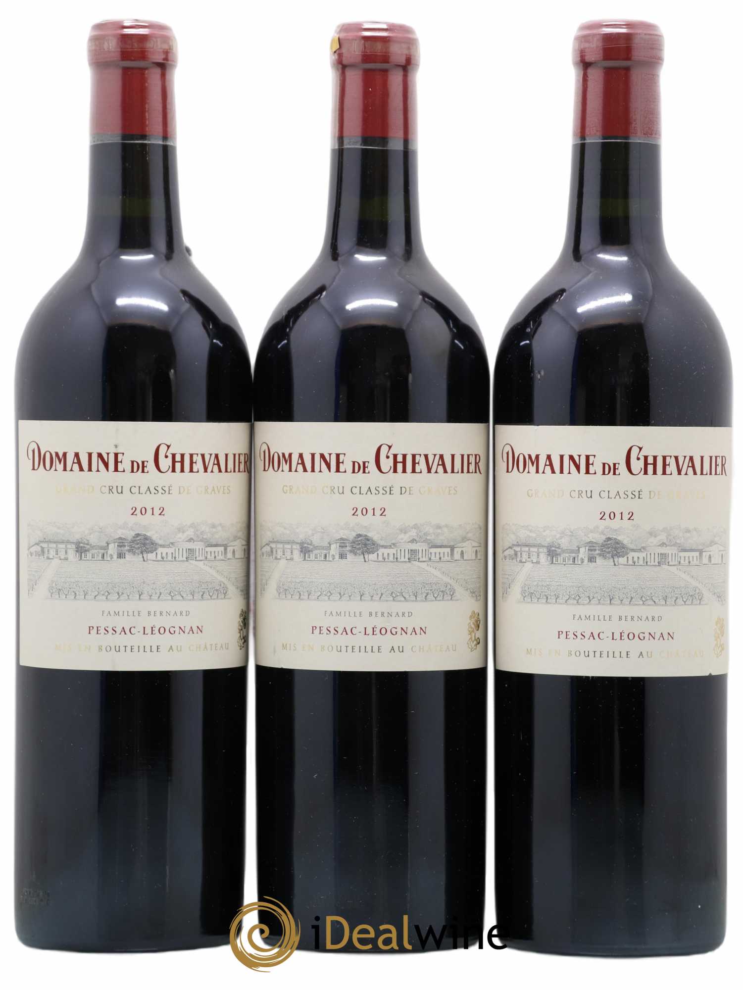Domaine de Chevalier Cru Classé de Graves 2012 - Lot de 3 bouteilles - 0