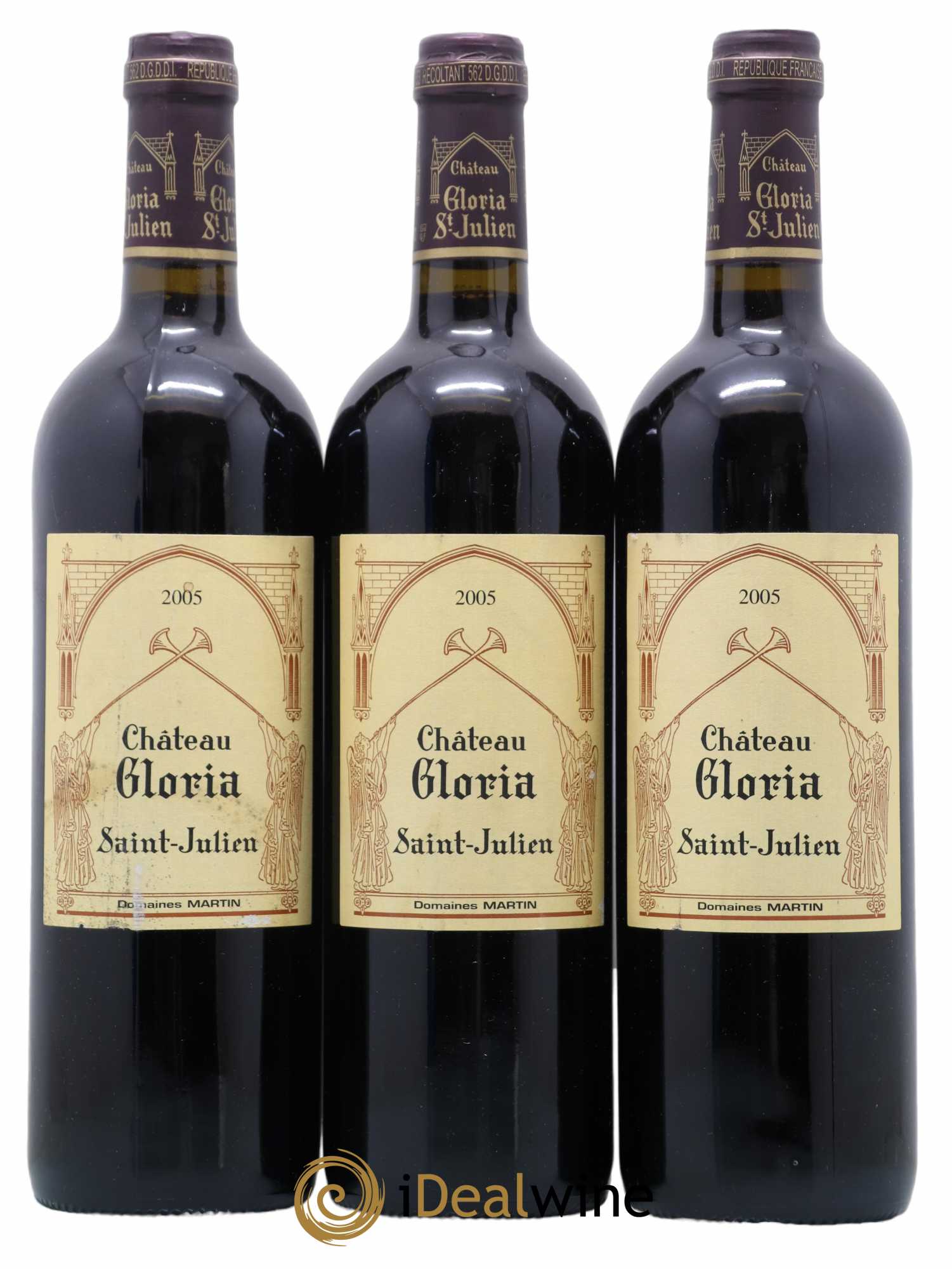 Château Gloria 2005 - Lot de 3 bouteilles - 0