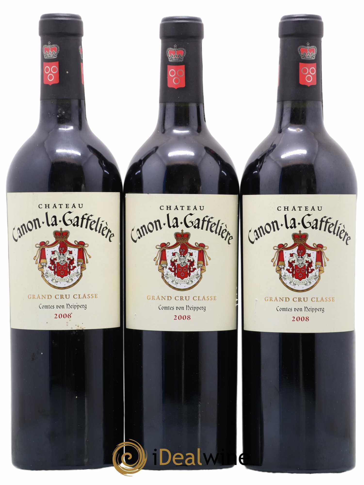 Château Canon la Gaffelière 1er Grand Cru Classé B 2008 - Lot de 3 bouteilles - 0