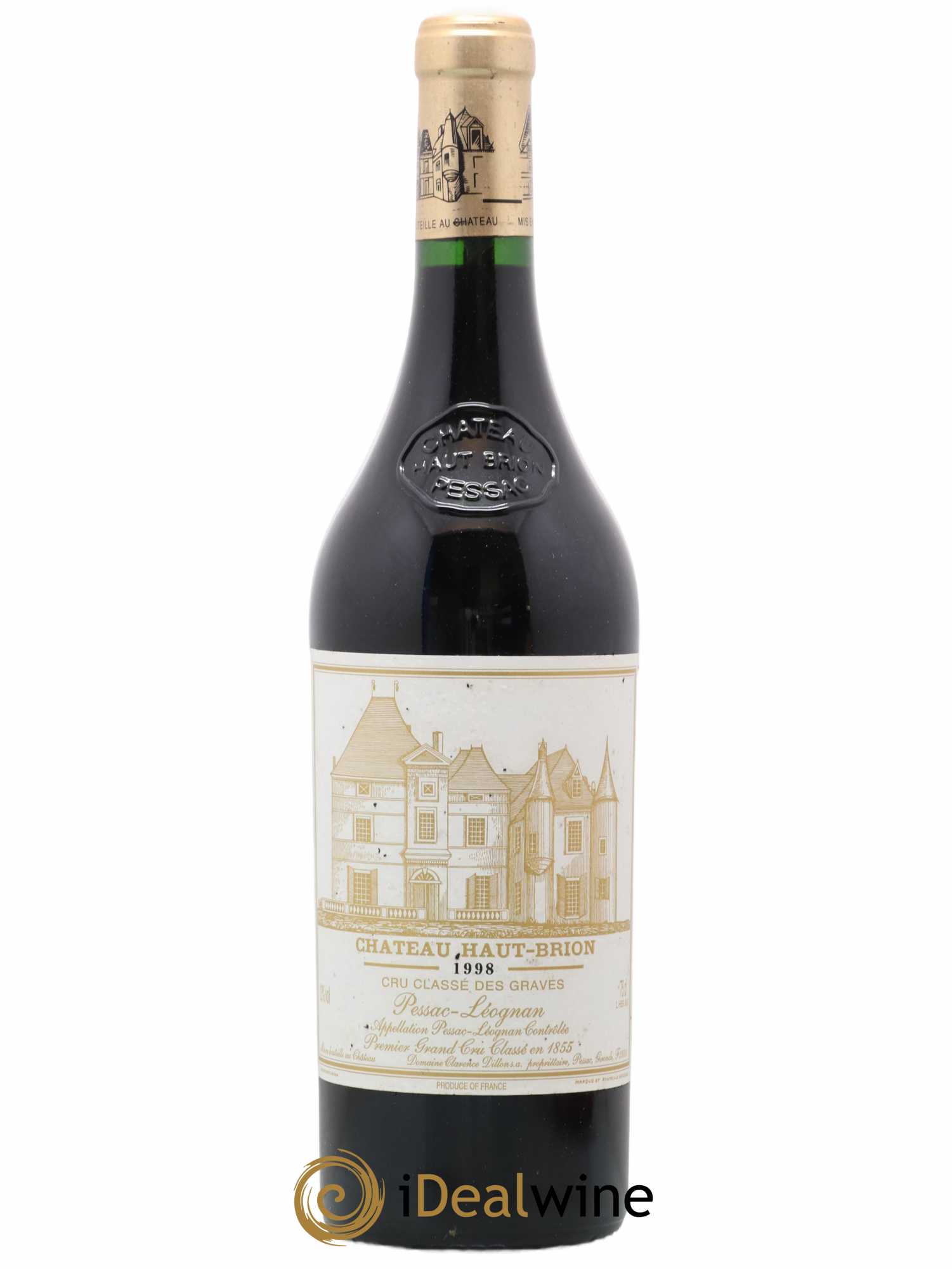 Château Haut Brion 1er Grand Cru Classé 1998 - Lot de 1 bouteille - 0