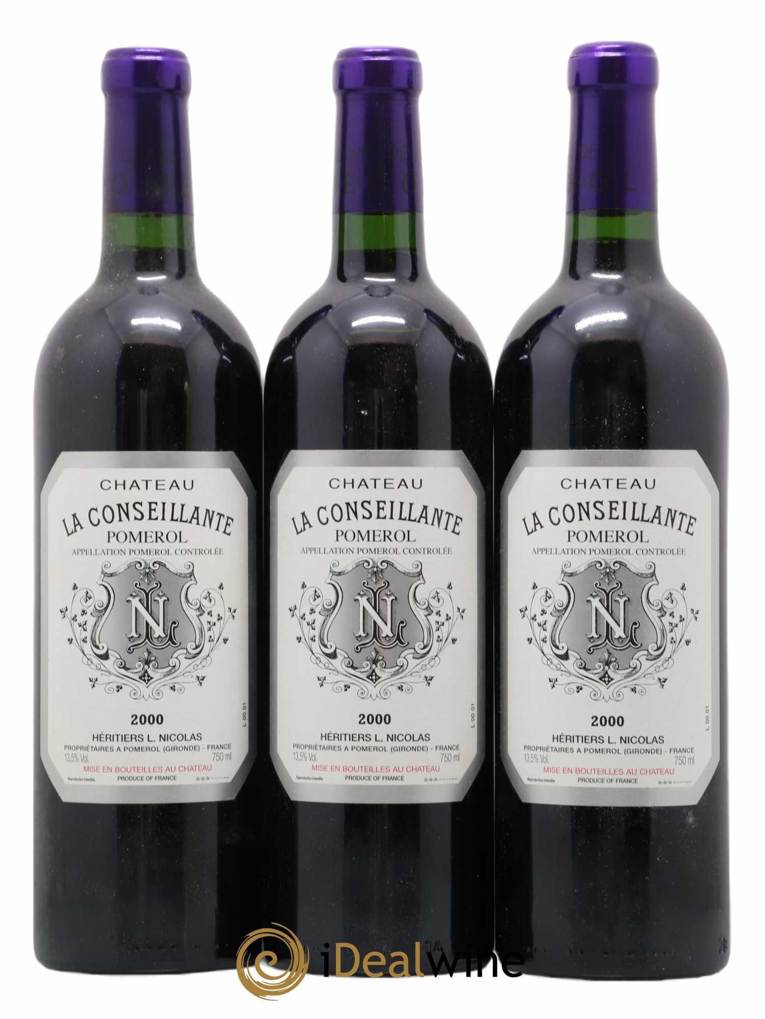 Château la Conseillante 2000 - Lot de 3 bouteilles - 0