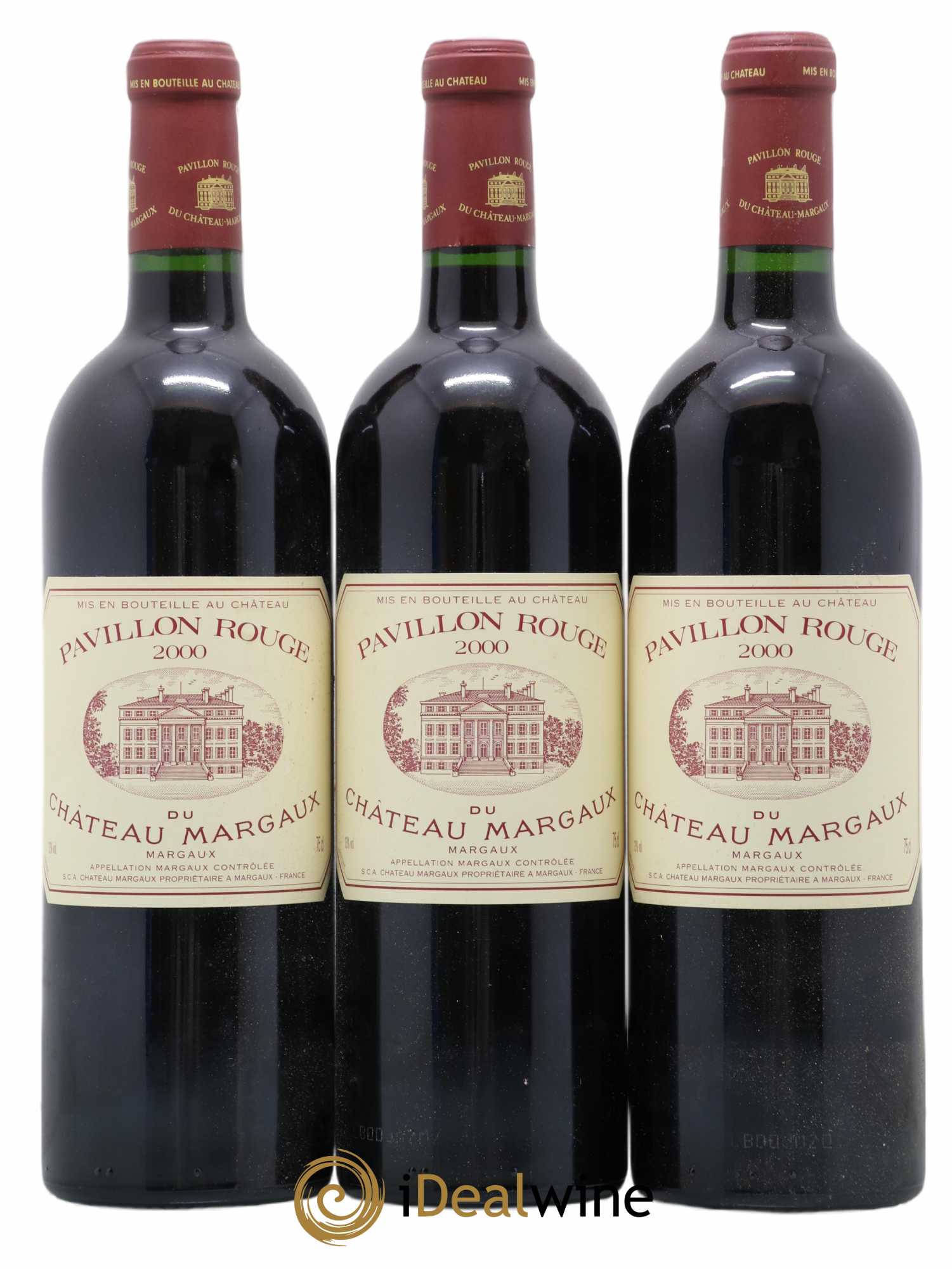 Pavillon Rouge du Château Margaux Second Vin 2000 - Lot de 3 bouteilles - 0