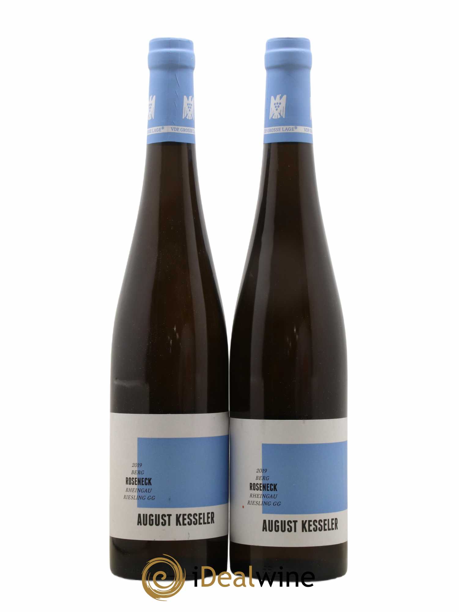 Allemagne Rheingau Gorsses Gewachs Rudesheimer Berg Roseneck August Kesseler 2019 - Lot de 2 bouteilles - 0