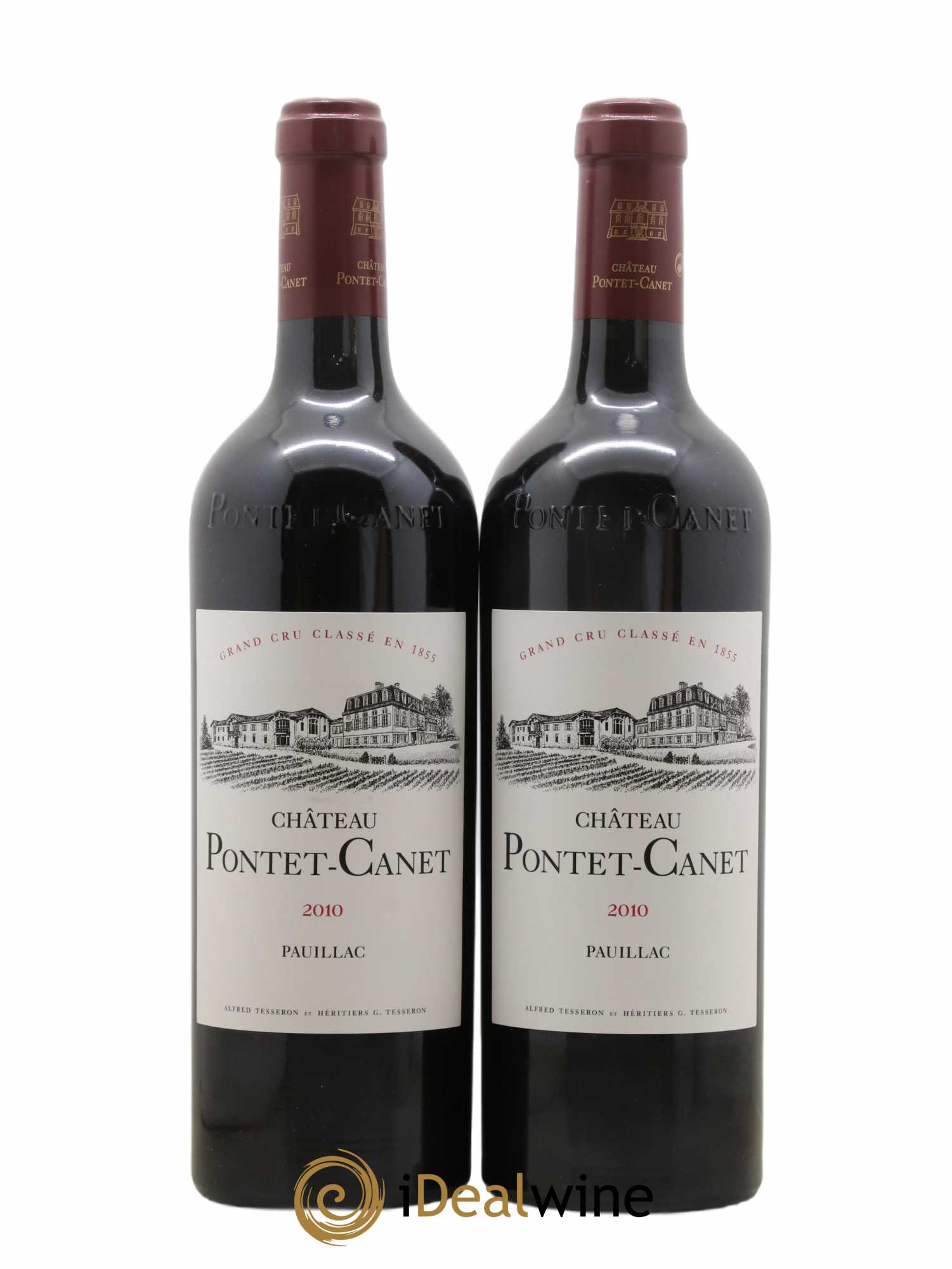 Château Pontet Canet 5ème Grand Cru Classé 2010 - Lot de 2 bouteilles - 0
