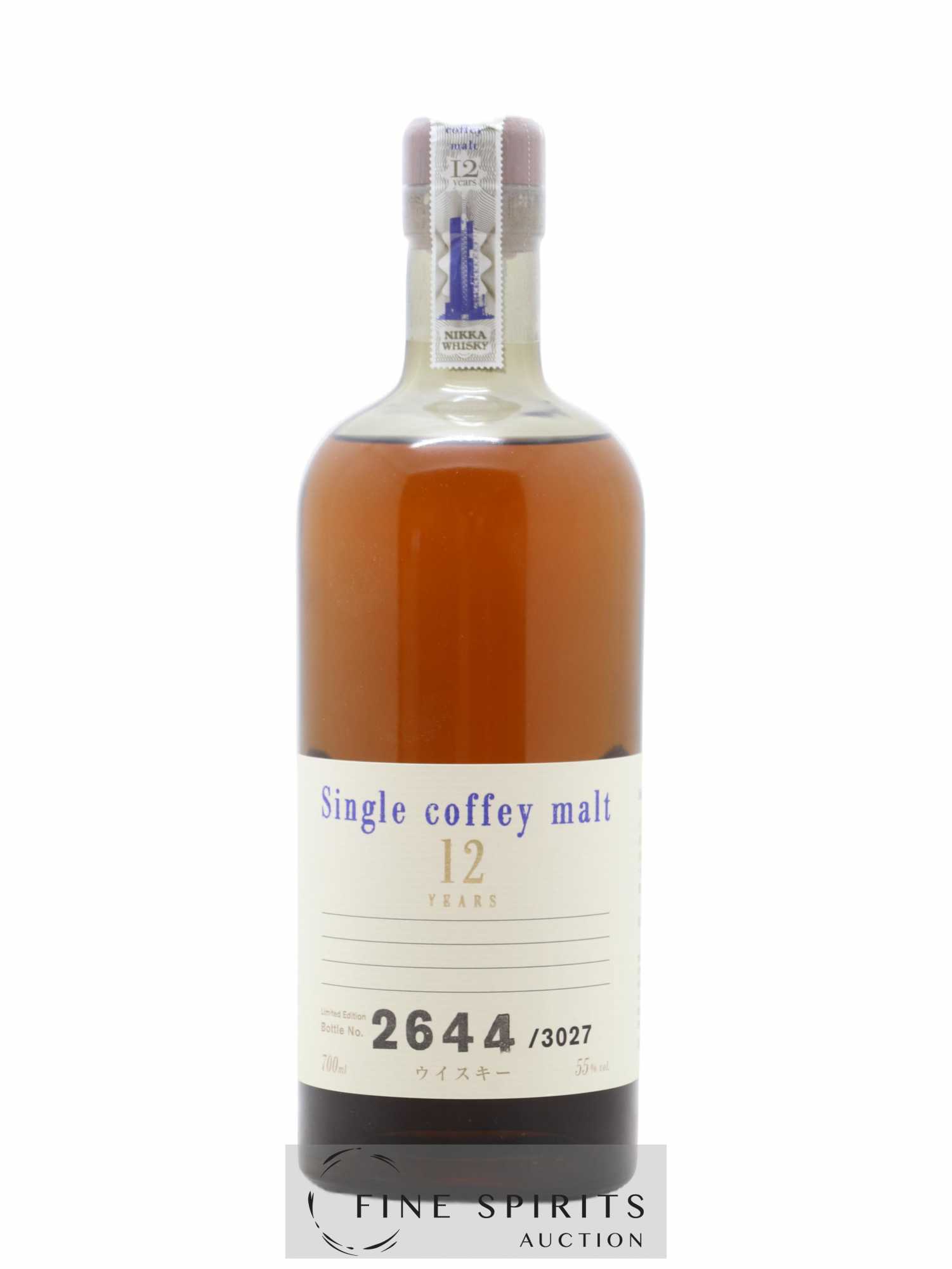 Nikka 12 years Of. Single Coffey Malt One of 3027 LMDW - Lot de 1 bouteille - 1