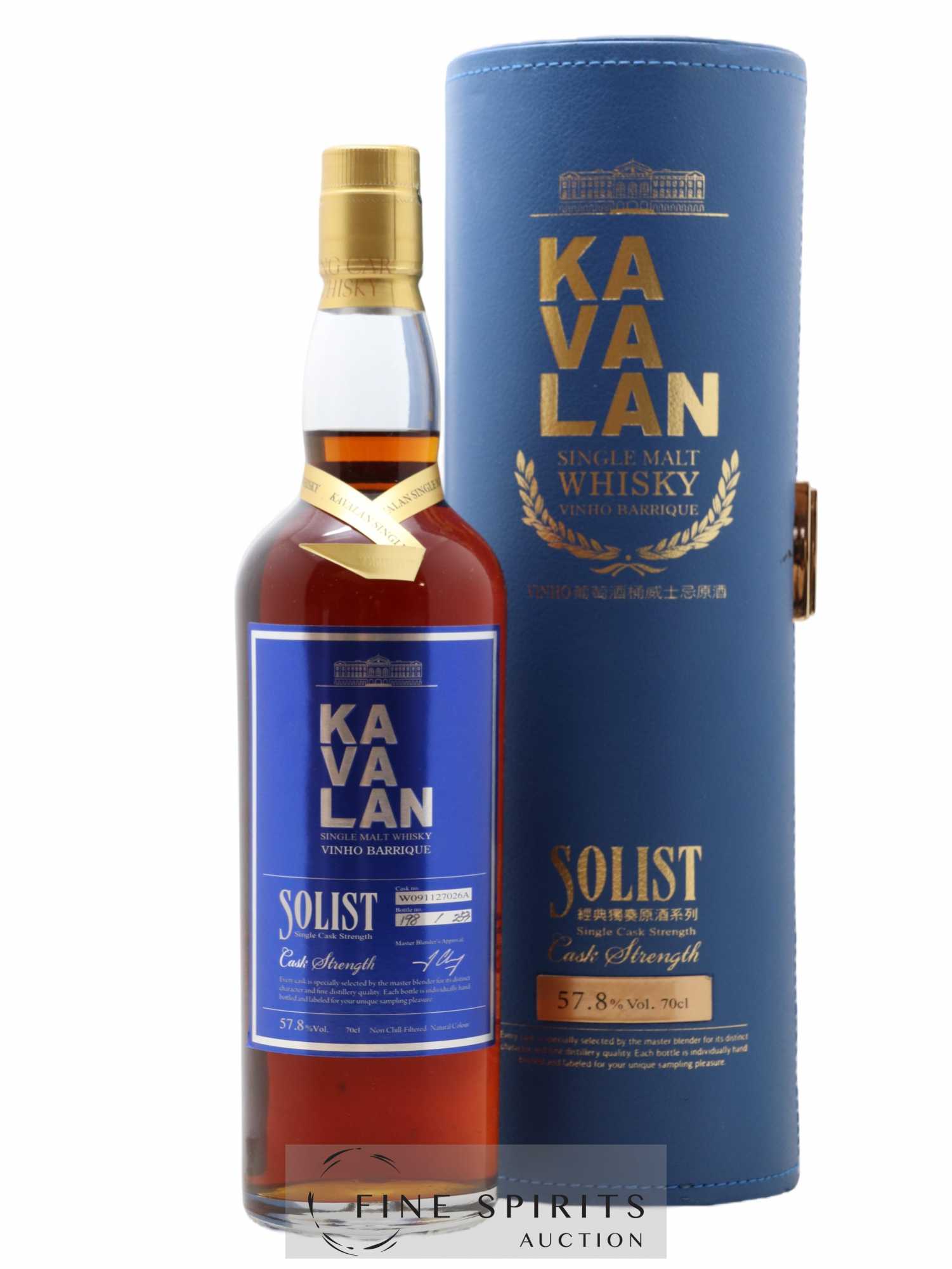 Kavalan Of. Solist Vinho Barrique n°W091127026A - One of 253 - bottled 2014 Cask Strength - Lot de 1 bouteille - 0