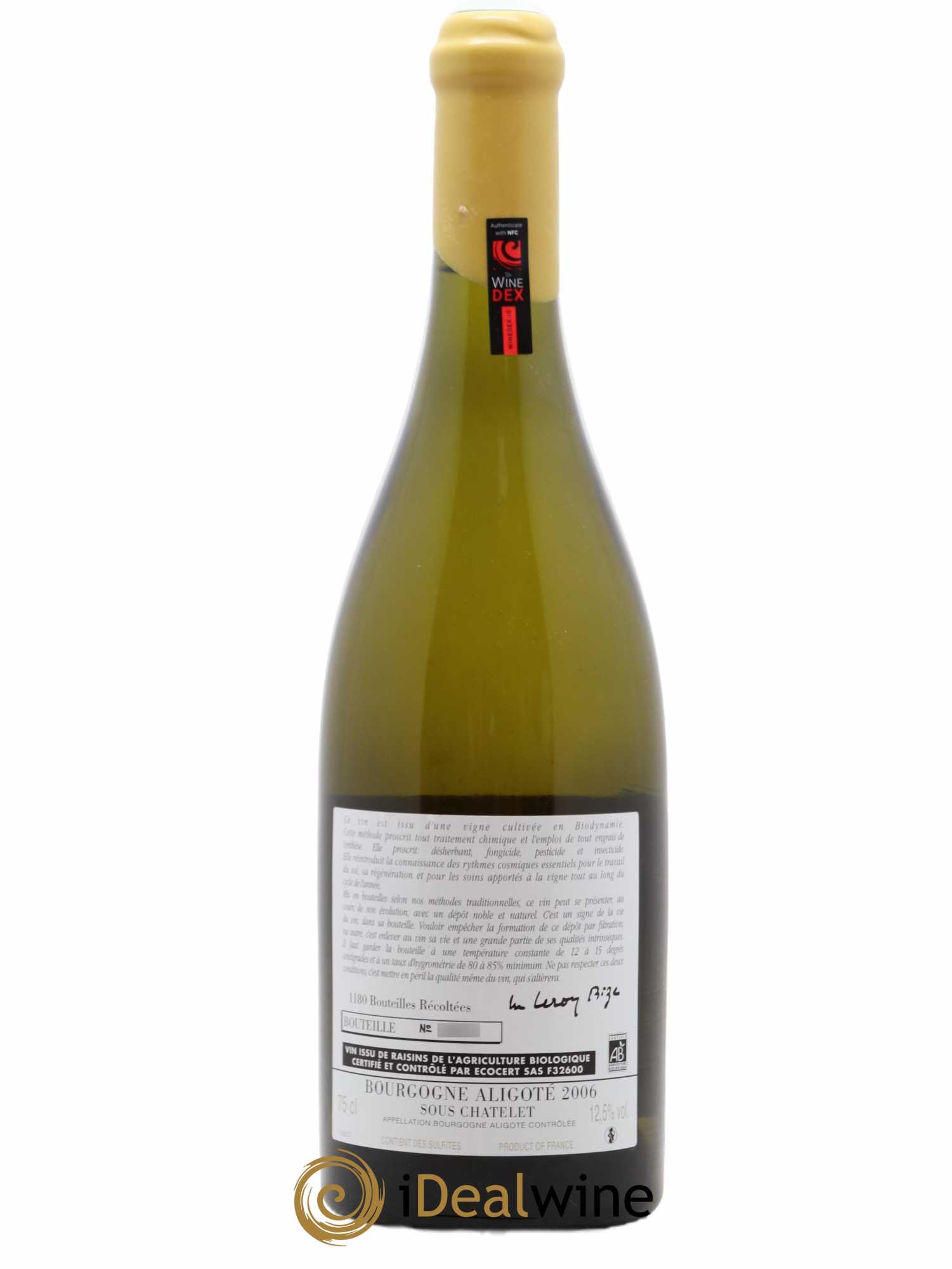 Bourgogne Aligoté Sous Chatelet d'Auvenay (Domaine) 2006 - Lot de 1 bouteille - 1