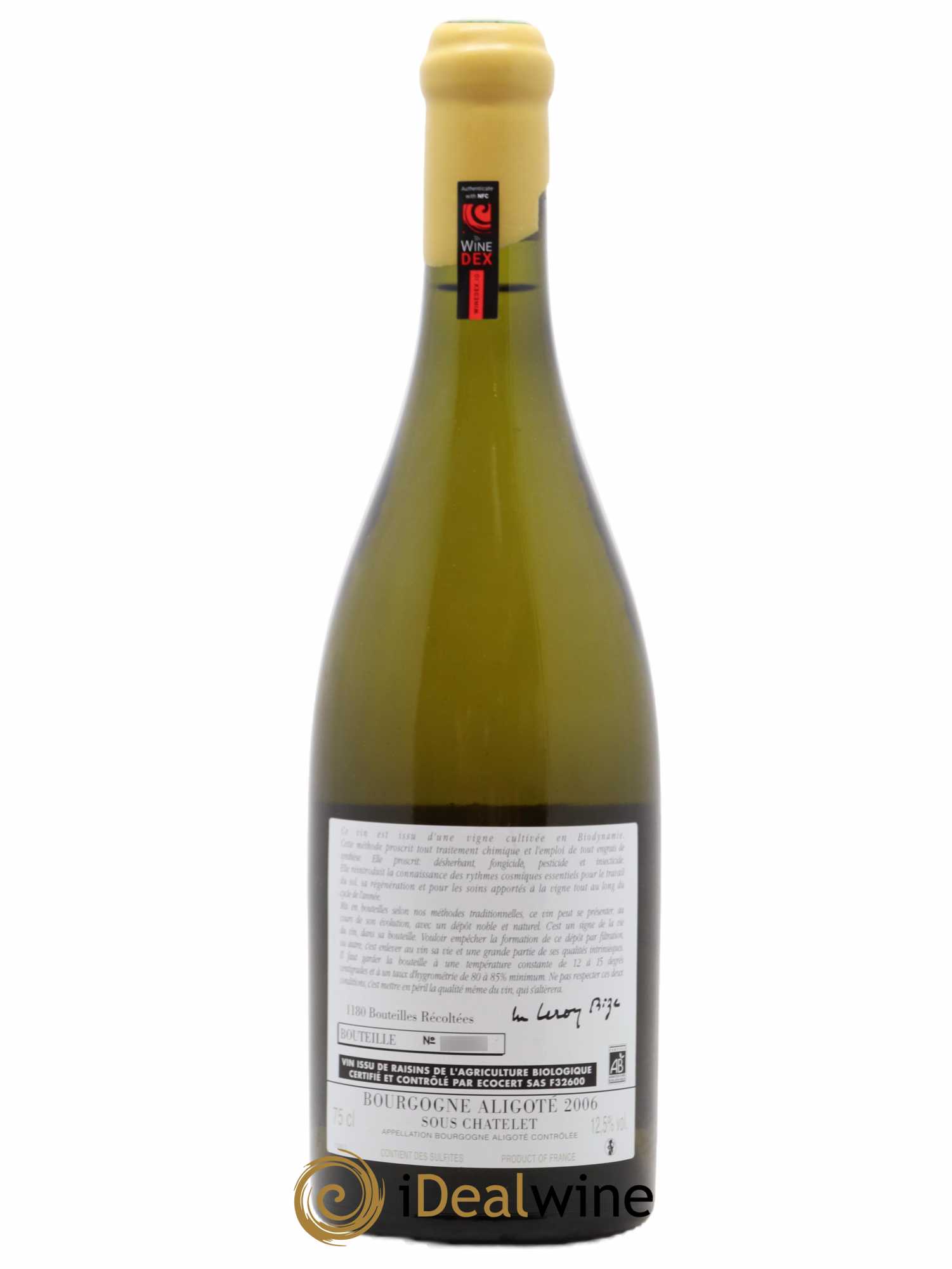 Bourgogne Aligoté Sous Chatelet d'Auvenay (Domaine) 2006 - Lot de 1 bouteille - 1