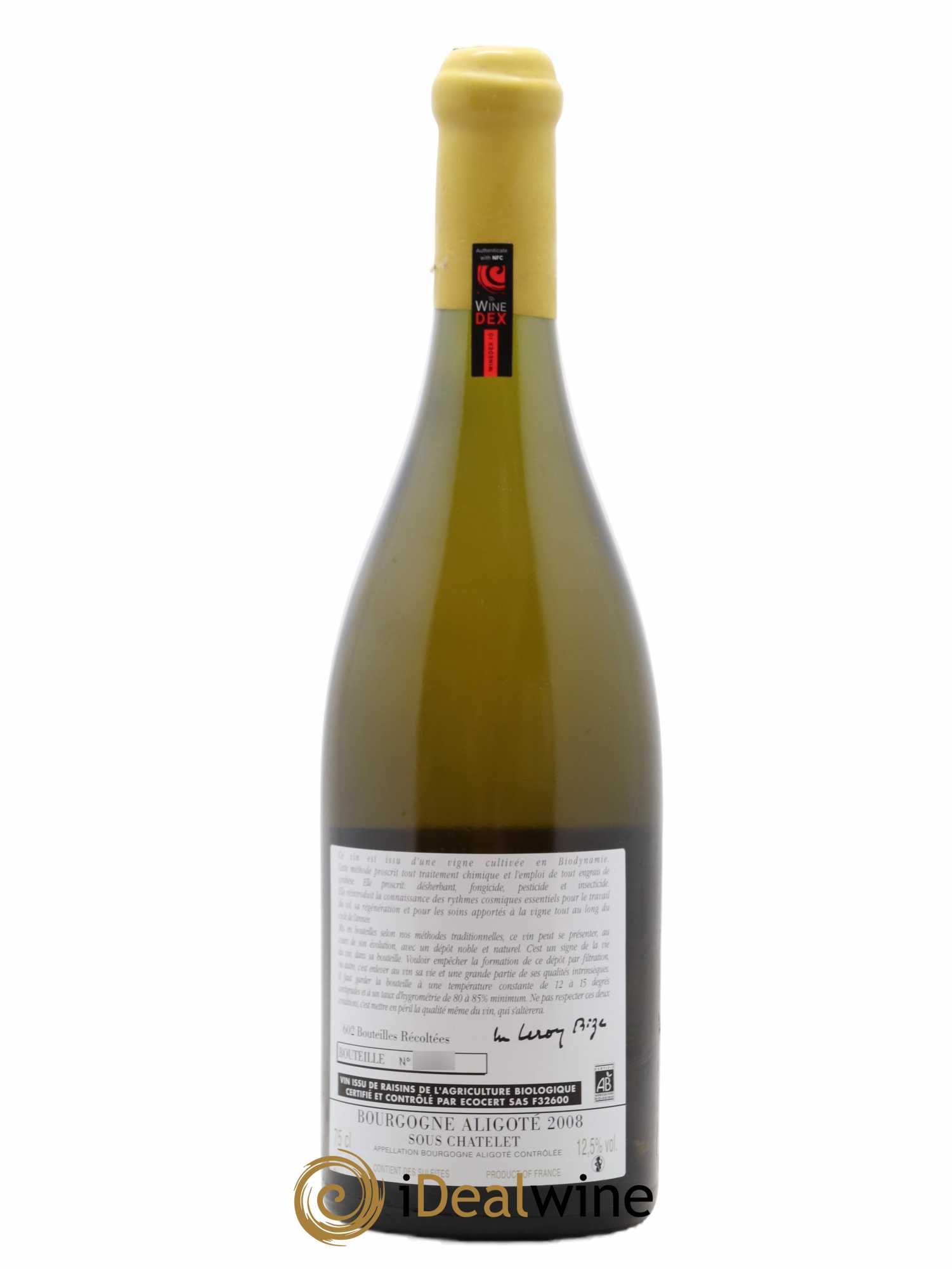 Bourgogne Aligoté Sous Chatelet d'Auvenay (Domaine) 2008 - Lot de 1 bouteille - 1