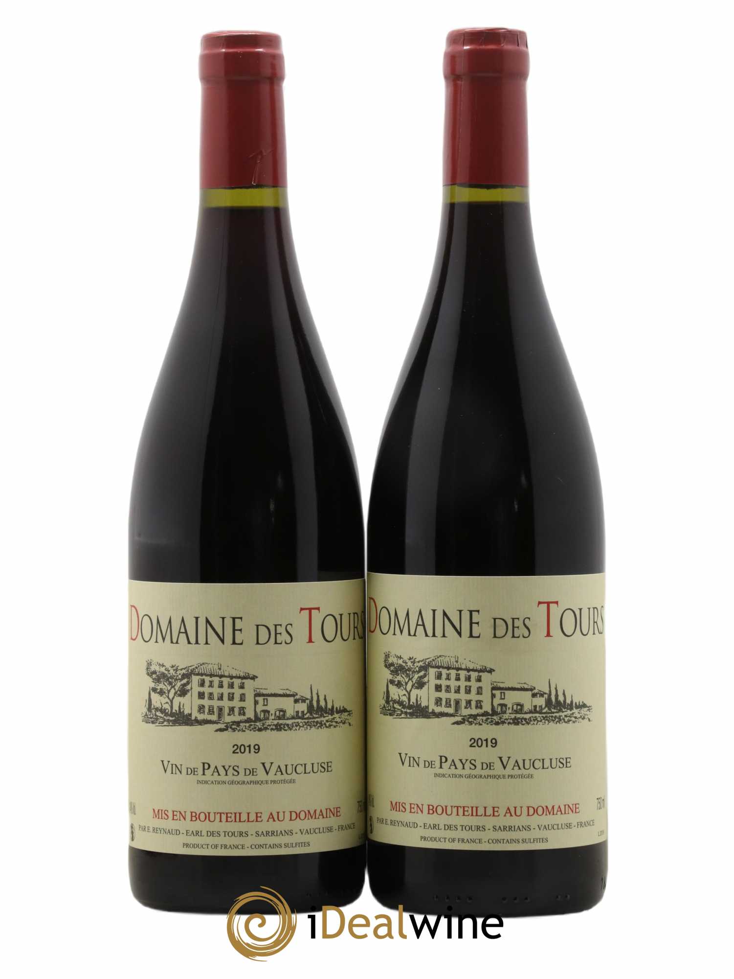 Vaucluse (Vin de Pays de Vaucluse) Domaine des Tours Emmanuel Reynaud 2019 - Lot de 2 bouteilles - 0