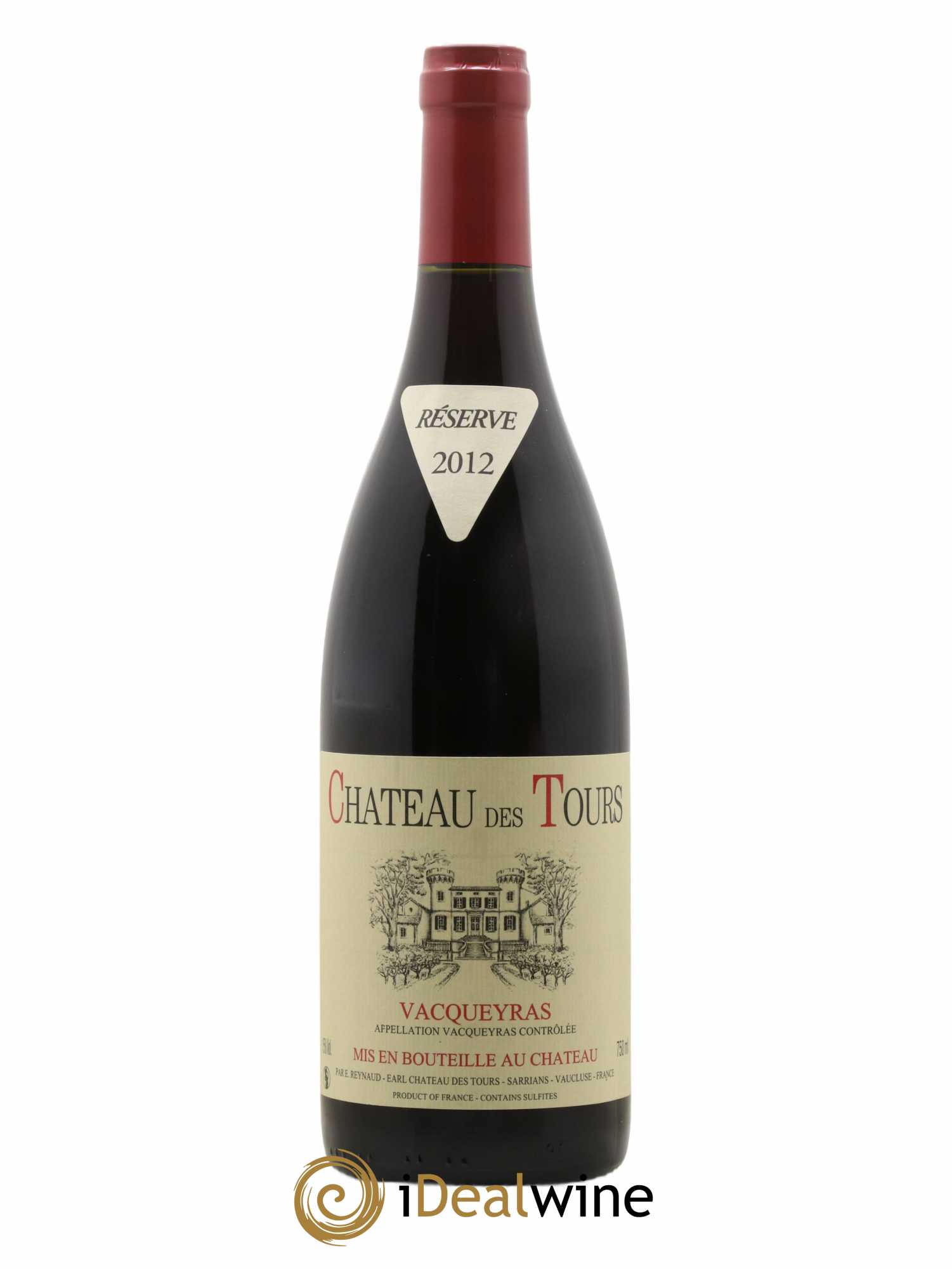 Vacqueyras Château des Tours Emmanuel Reynaud 2012 - Lot de 1 bouteille - 0