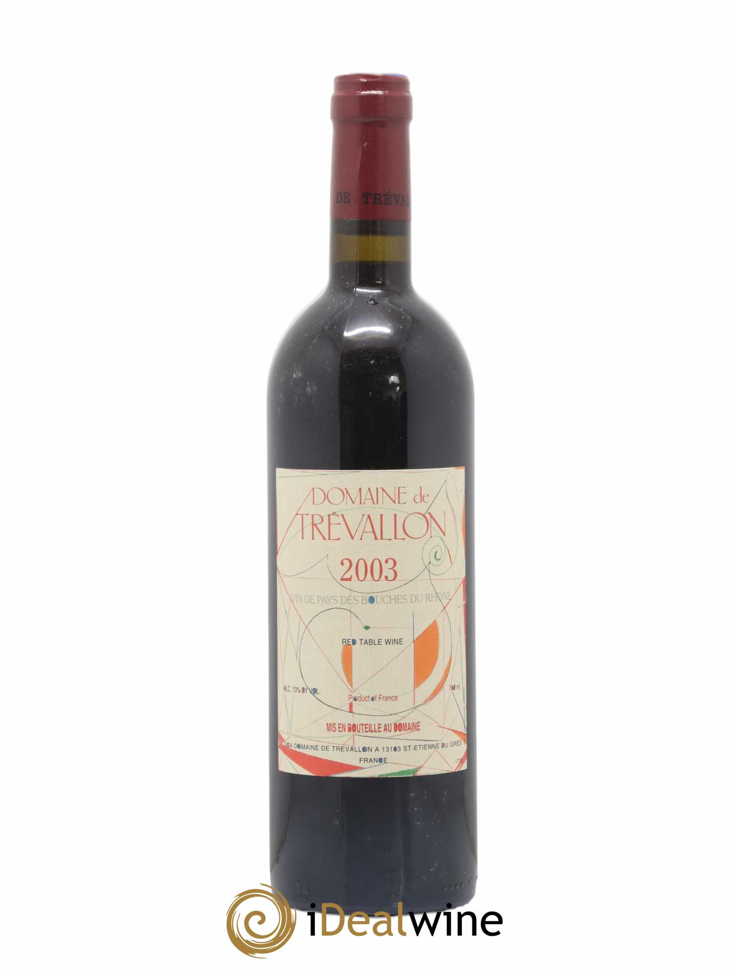 VDP Bouches du Rhône Trévallon (Domaine de) Eloi Dürrbach 2003 - Lot de 1 bouteille - 1