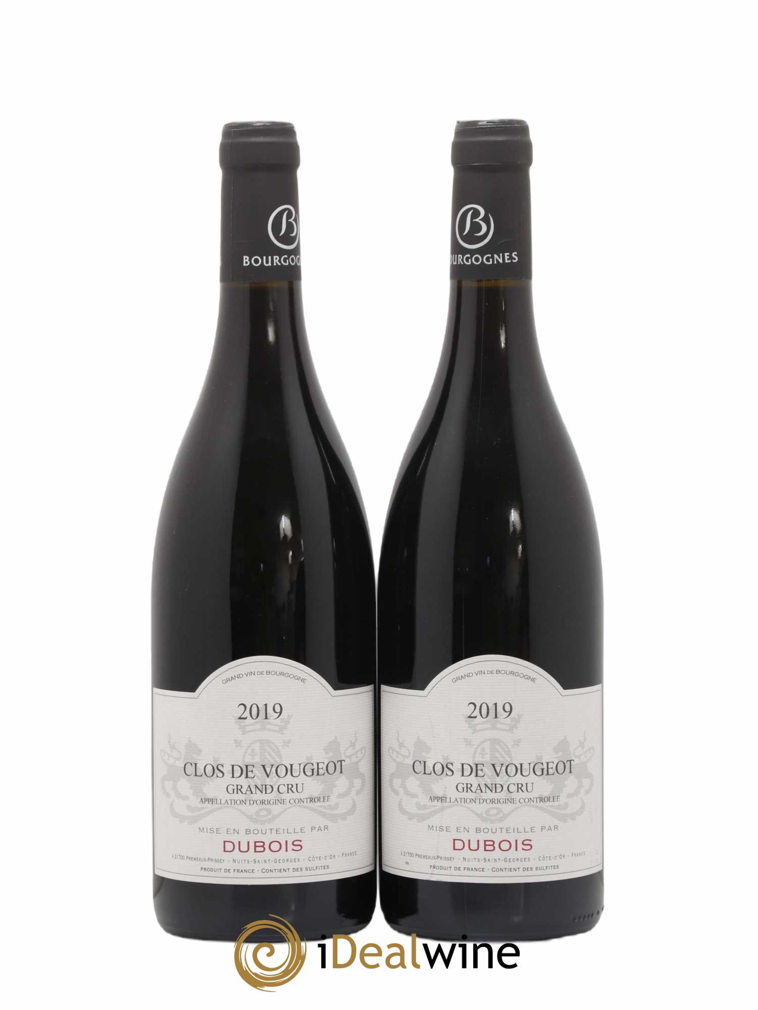 Clos de Vougeot Grand Cru Dubois 2019 - Lot de 2 bouteilles - 0