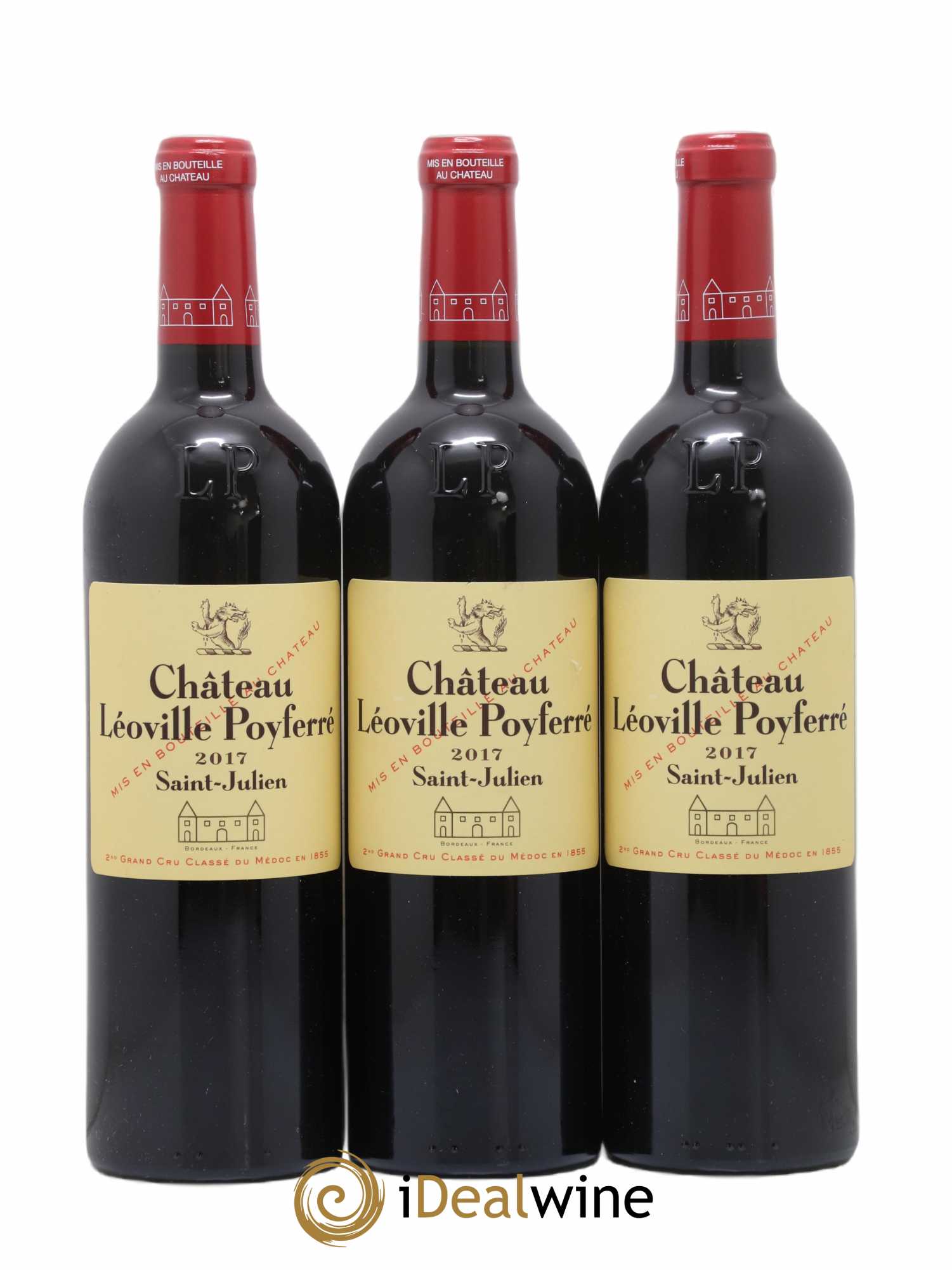 Château Léoville Poyferré 2ème Grand Cru Classé 2017 - Lot de 3 bouteilles - 0