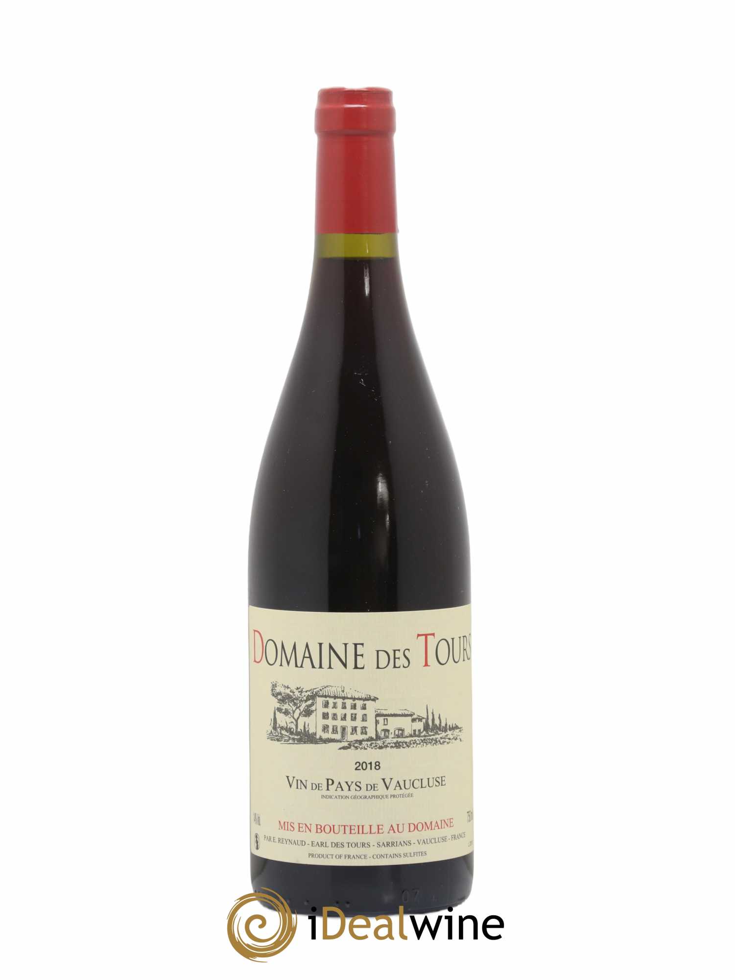 Vaucluse (Vin de Pays de Vaucluse) Domaine des Tours Emmanuel Reynaud 2018 - Lot de 1 bouteille - 0