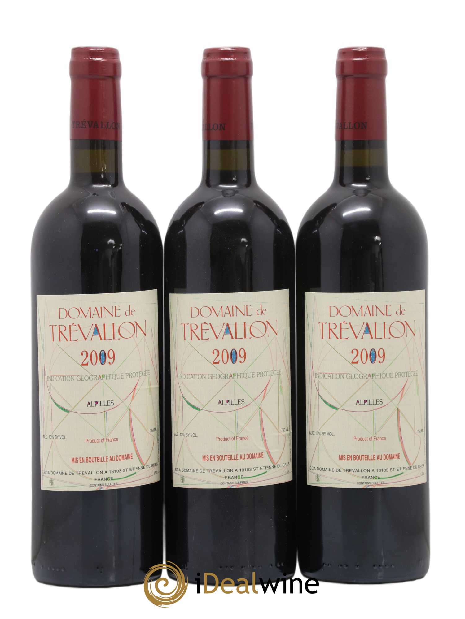 Alpilles Trévallon (Domaine de) Eloi Dürrbach 2009 - Lot de 3 bouteilles - 0