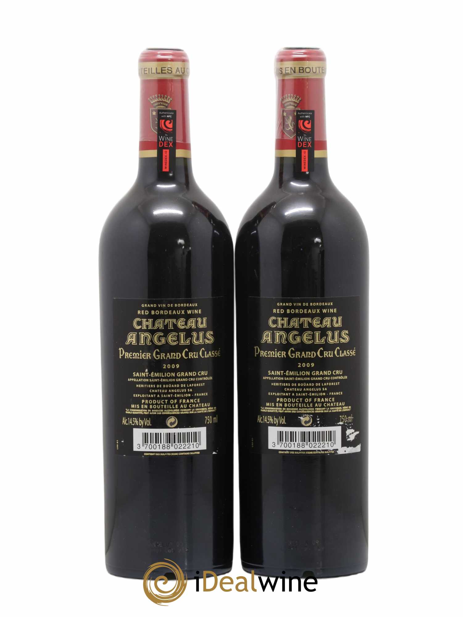 Château Angélus 1er Grand Cru Classé A 2009 - Lot de 2 bouteilles - 1