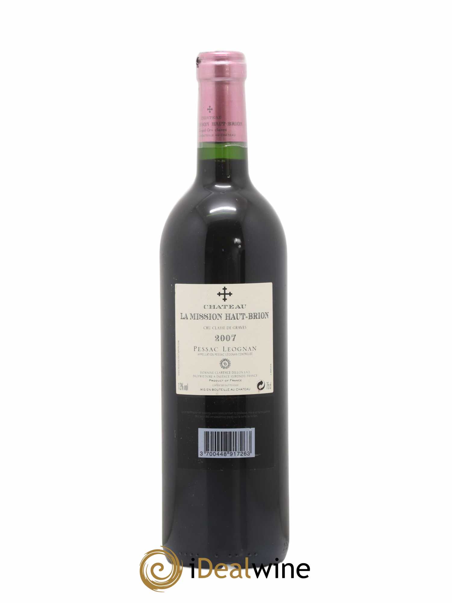 Château la Mission Haut-Brion Cru Classé de Graves 2007 - Lot de 1 bouteille - 1