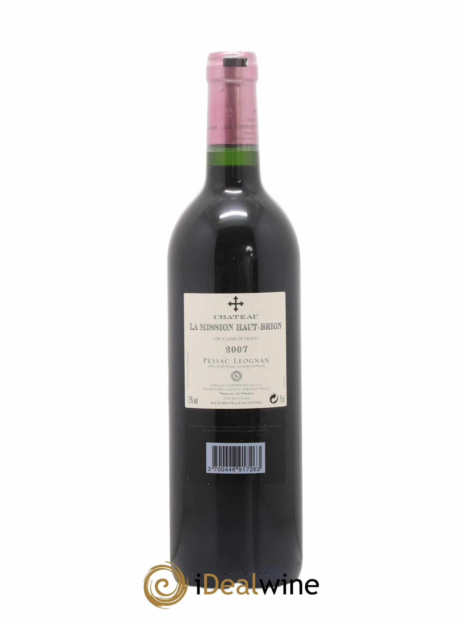 Château la Mission Haut-Brion Cru Classé de Graves 2007 - Lot de 1 bouteille - 1