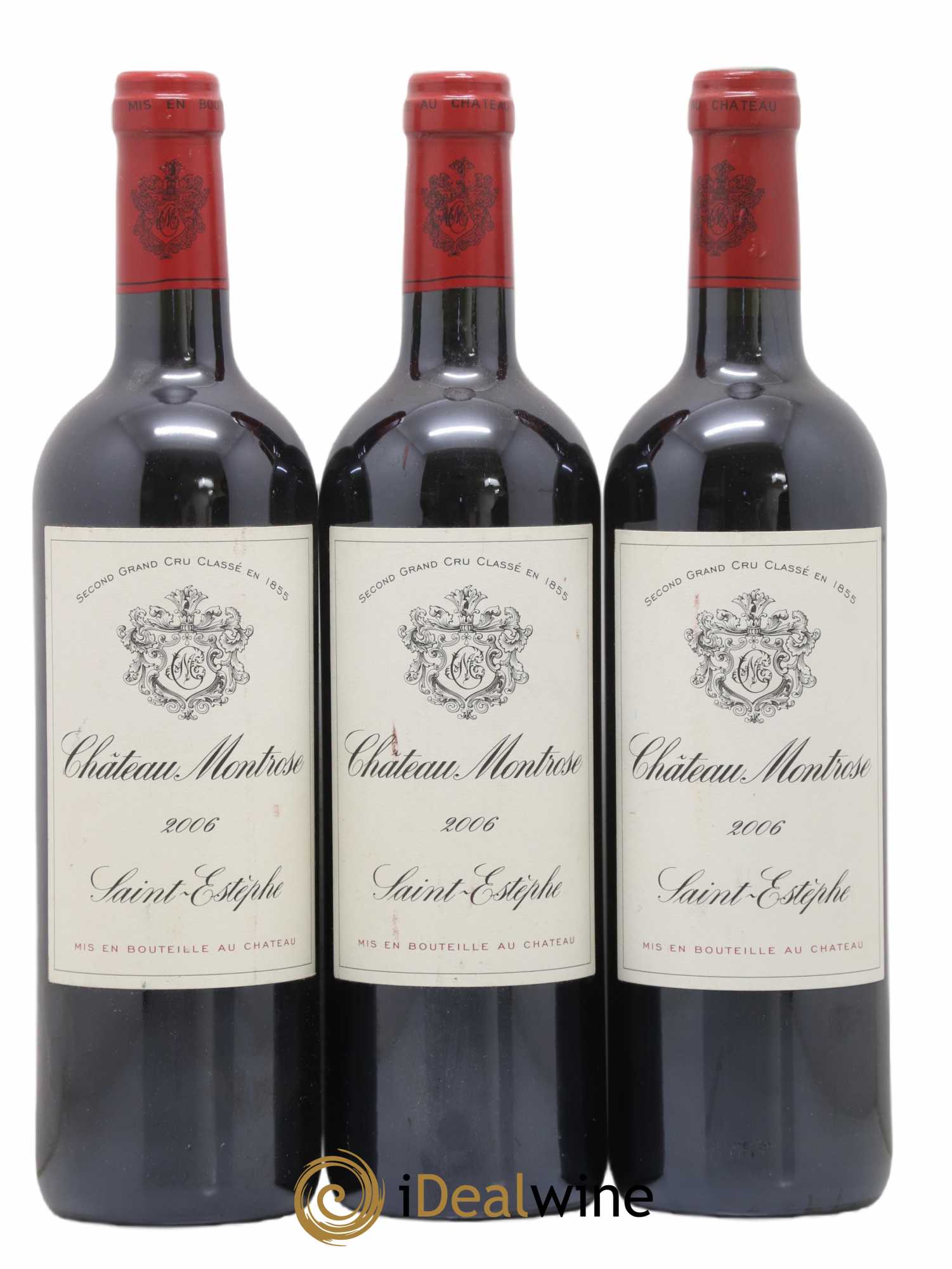 Château Montrose 2ème Grand Cru Classé 2006 - Lot de 3 bouteilles - 0