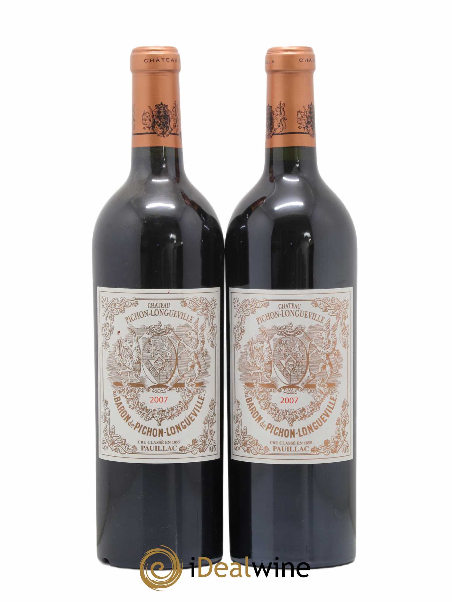 Pichon Longueville Baron 2ème Grand Cru Classé 2007 - Lot de 2 bouteilles - 0