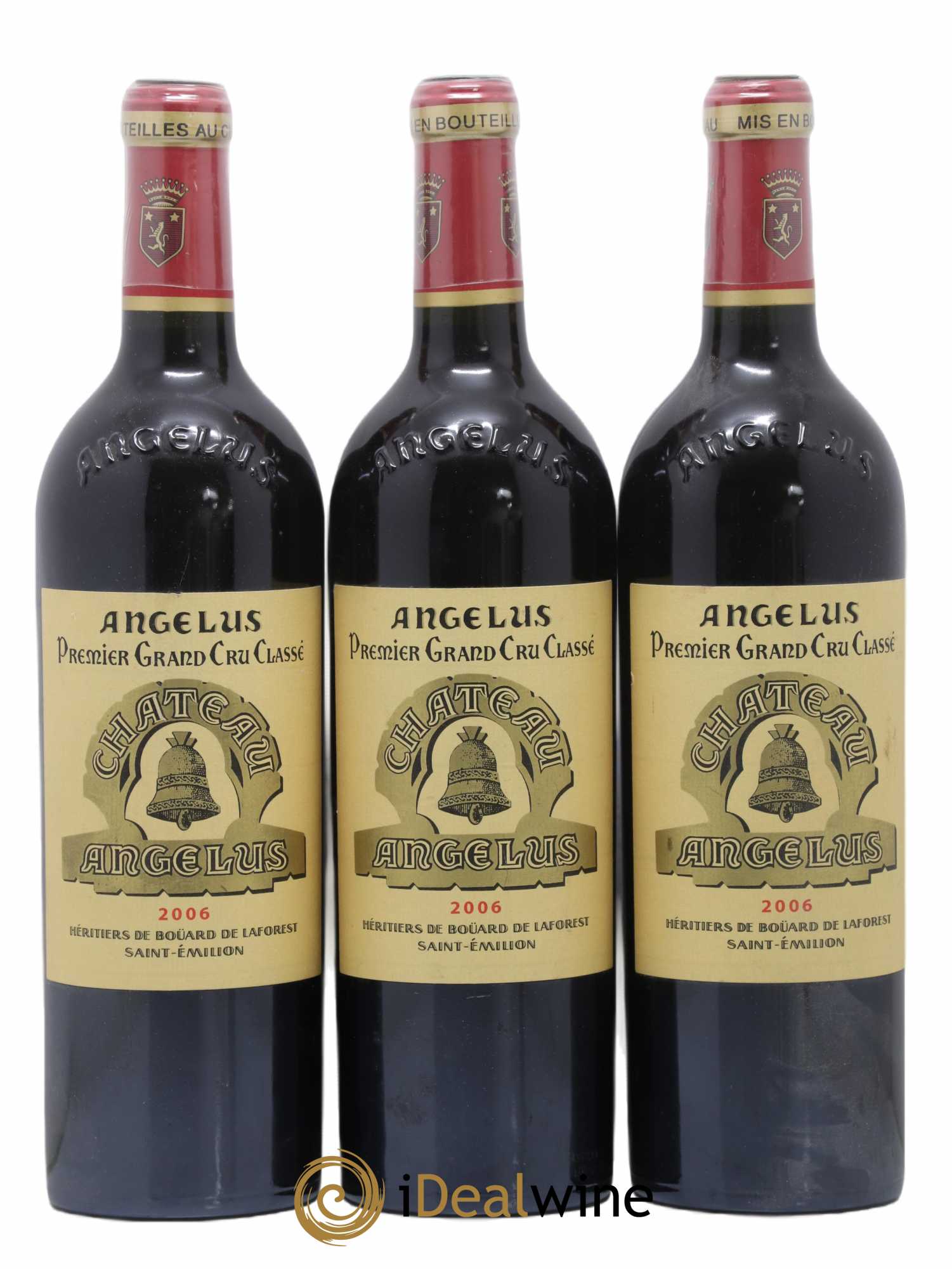 Château Angélus 1er Grand Cru Classé A 2006 - Lot de 3 bouteilles - 0