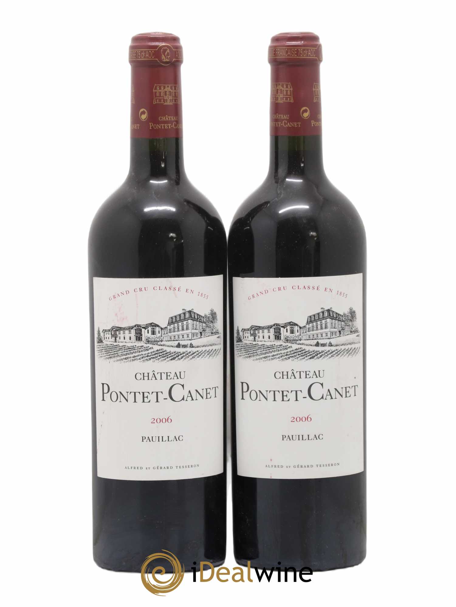 Château Pontet Canet 5ème Grand Cru Classé 2006 - Lot de 2 bouteilles - 0