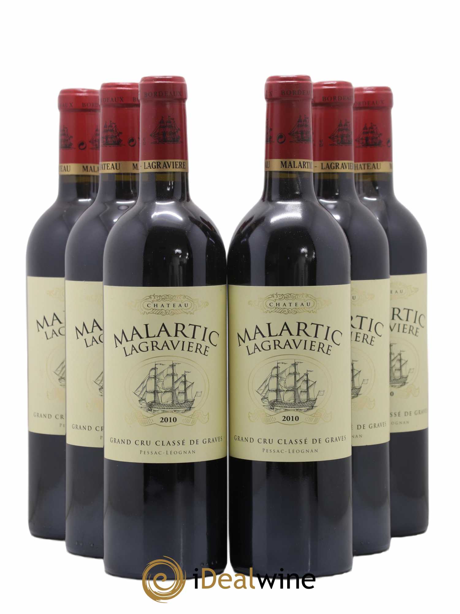 Château Malartic-Lagravière Cru Classé de Graves 2010 - Lot de 6 bouteilles - 0