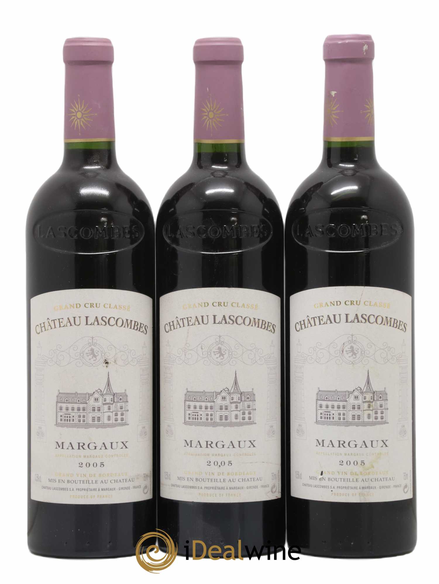 Château Lascombes 2ème Grand Cru Classé 2005 - Lot de 3 bouteilles - 0