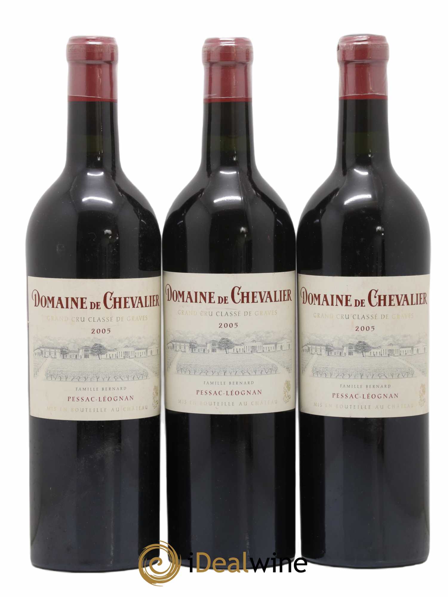 Domaine de Chevalier Cru Classé de Graves 2005 - Lot de 3 bouteilles - 0