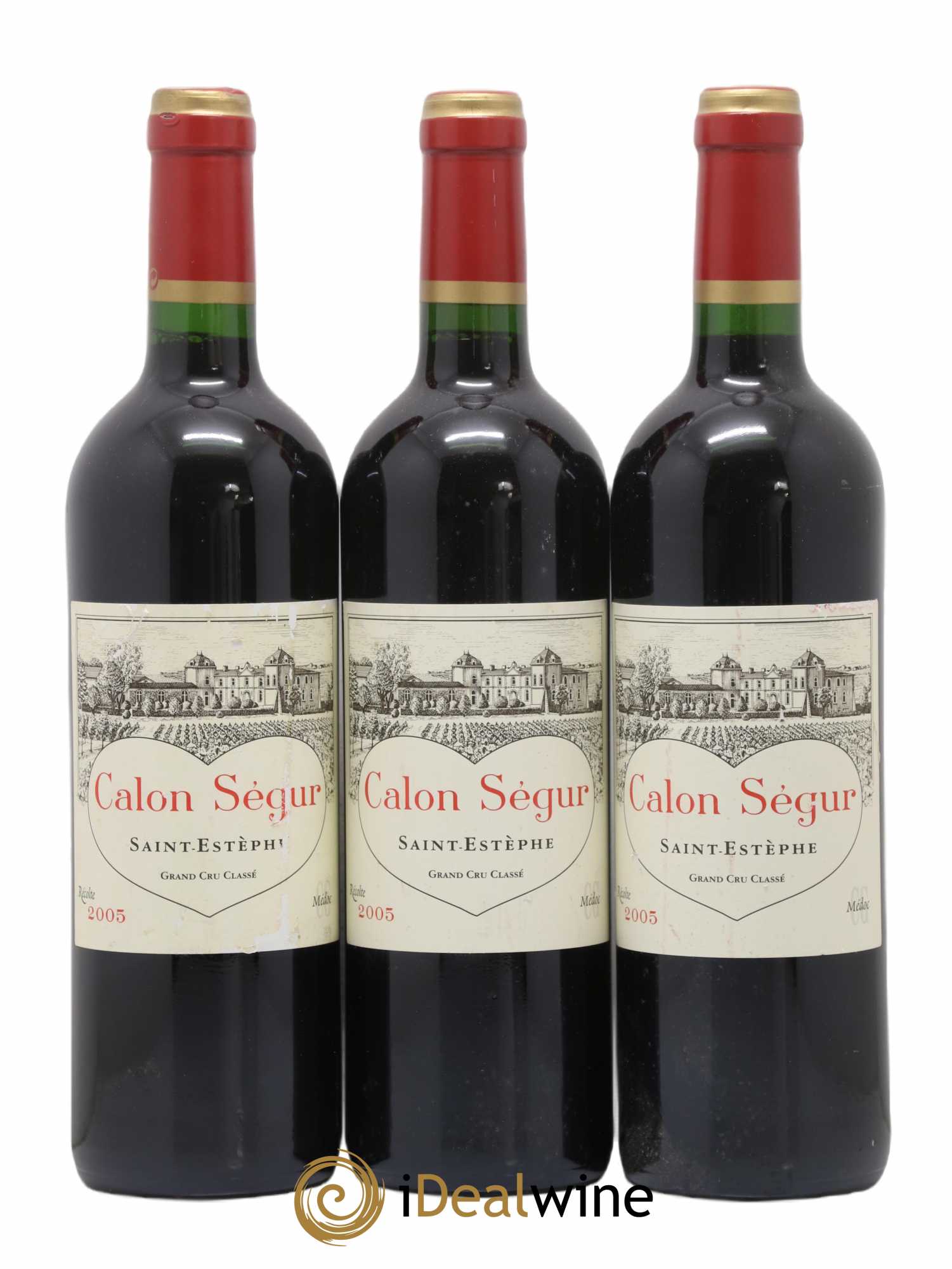 Château Calon Ségur 3ème Grand Cru Classé 2005 - Lot de 3 bouteilles - 0