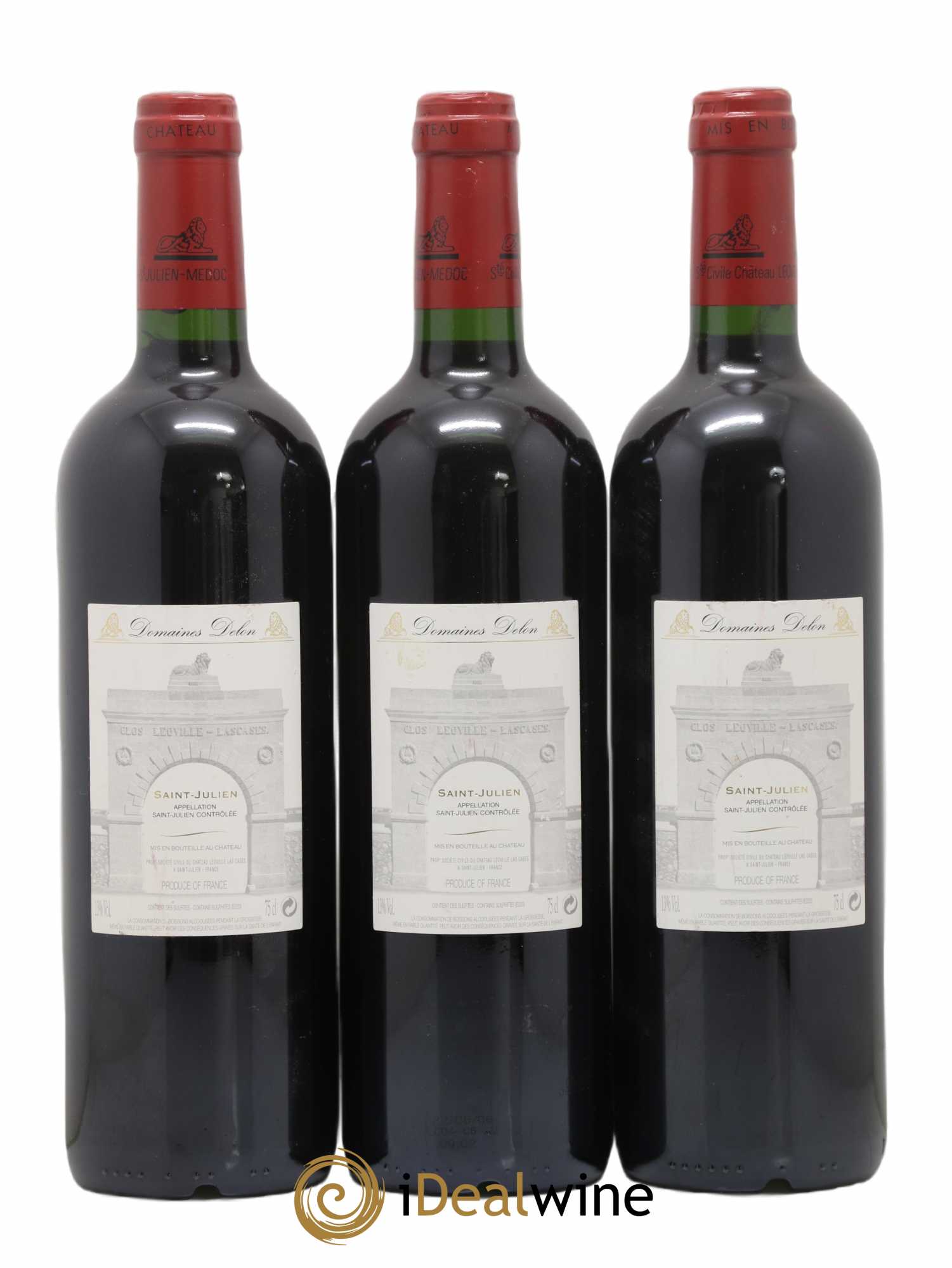 Château Léoville Las Cases 2ème Grand Cru Classé 2004 - Lot de 3 bouteilles - 1