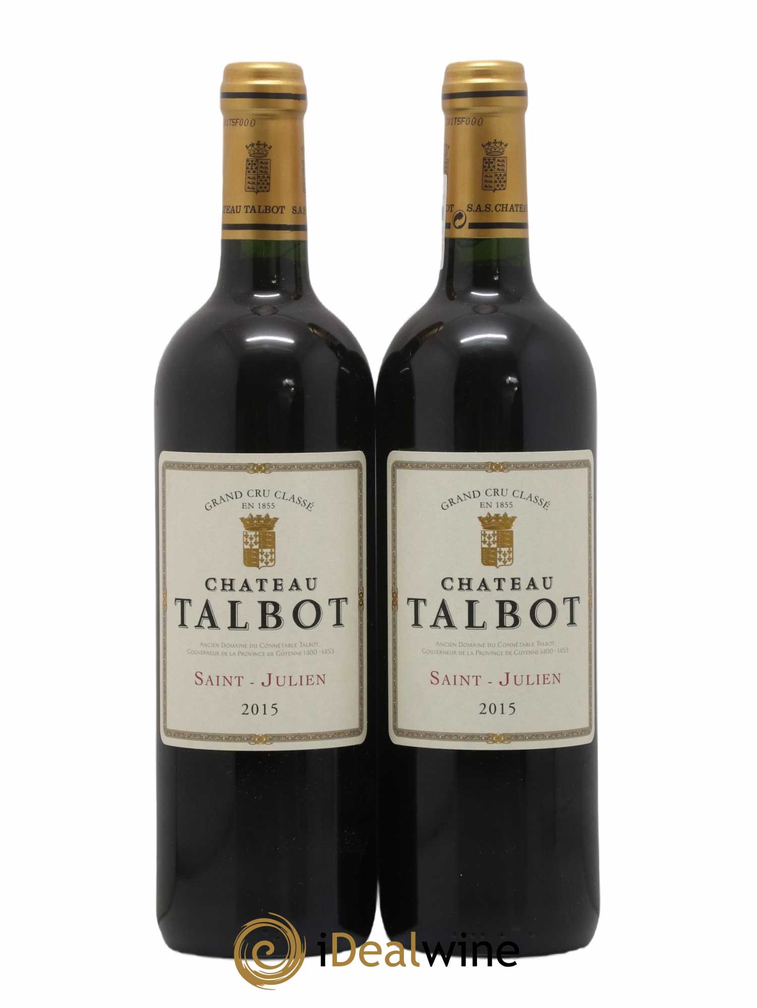 Château Talbot 4ème Grand Cru Classé 2015 - Lot de 2 bouteilles - 0