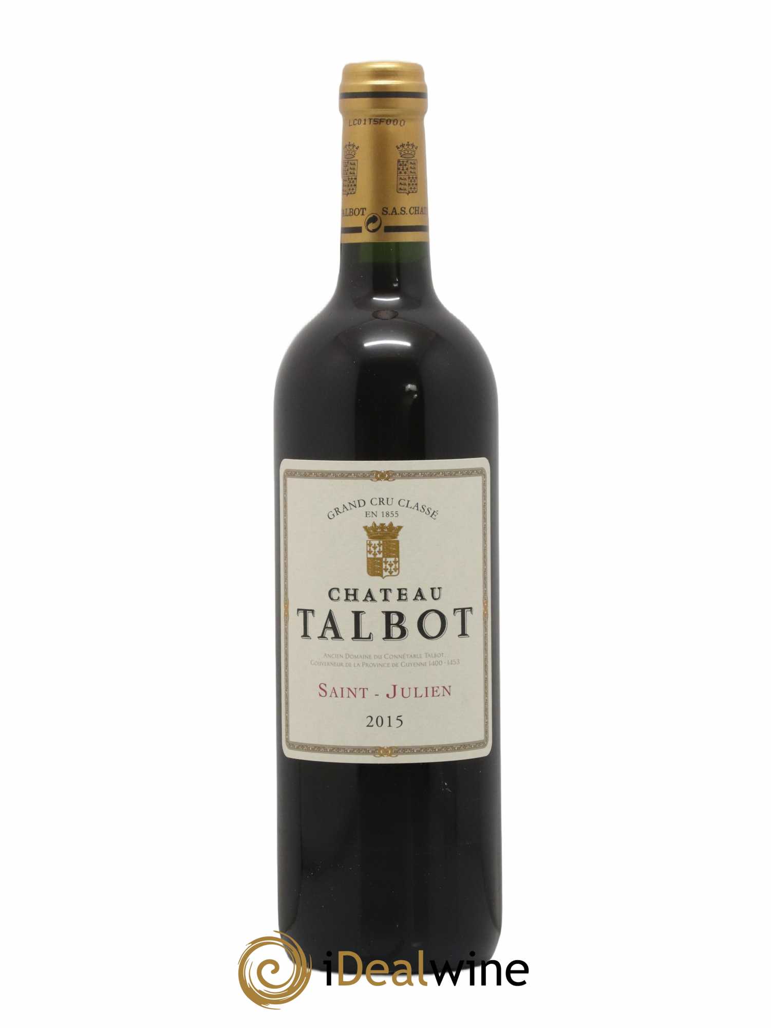 Château Talbot 4ème Grand Cru Classé 2015 - Lot de 1 bouteille - 0