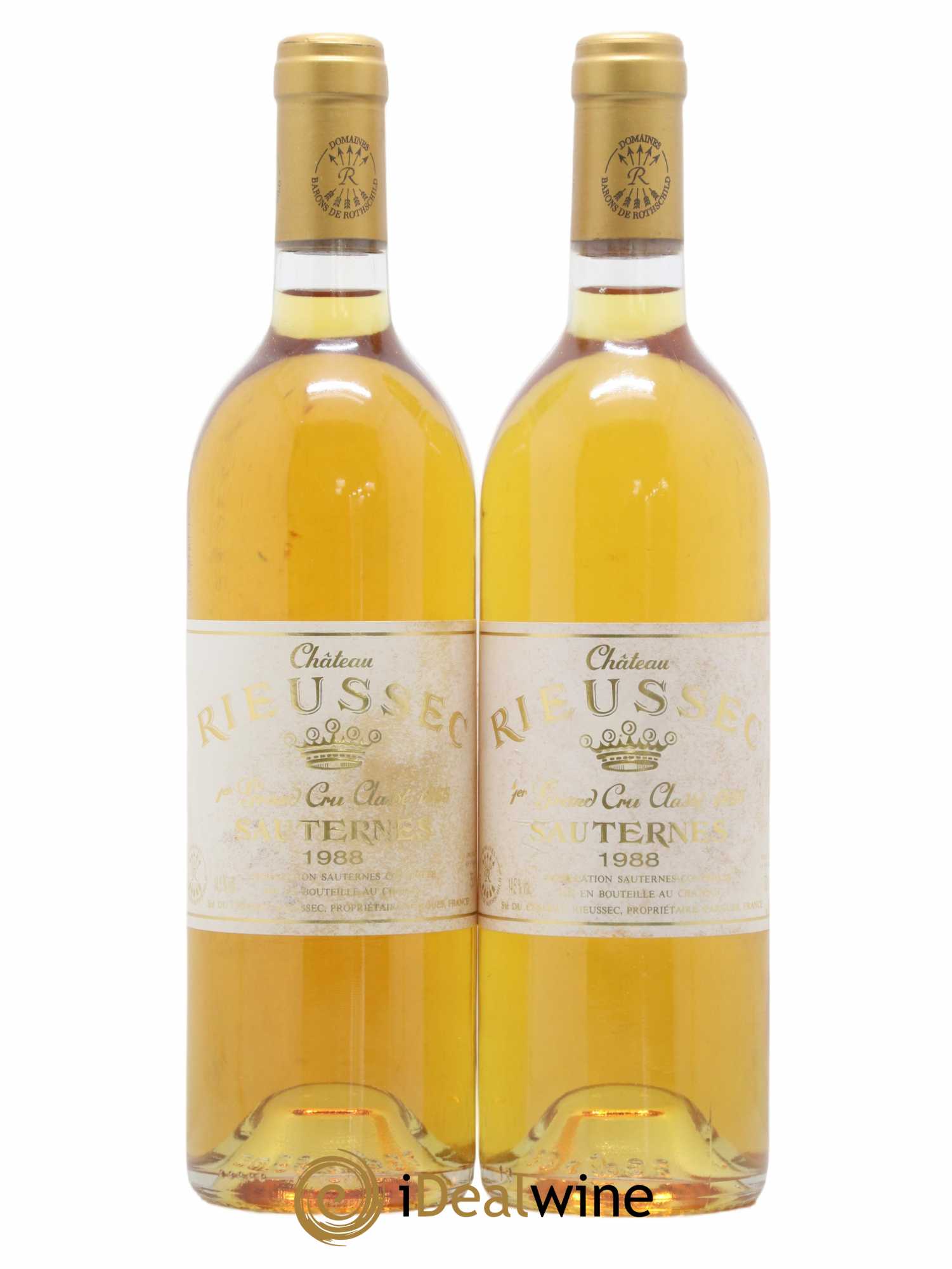 Château Rieussec 1er Grand Cru Classé 1988 - Lotto di 2 bottiglie - 0