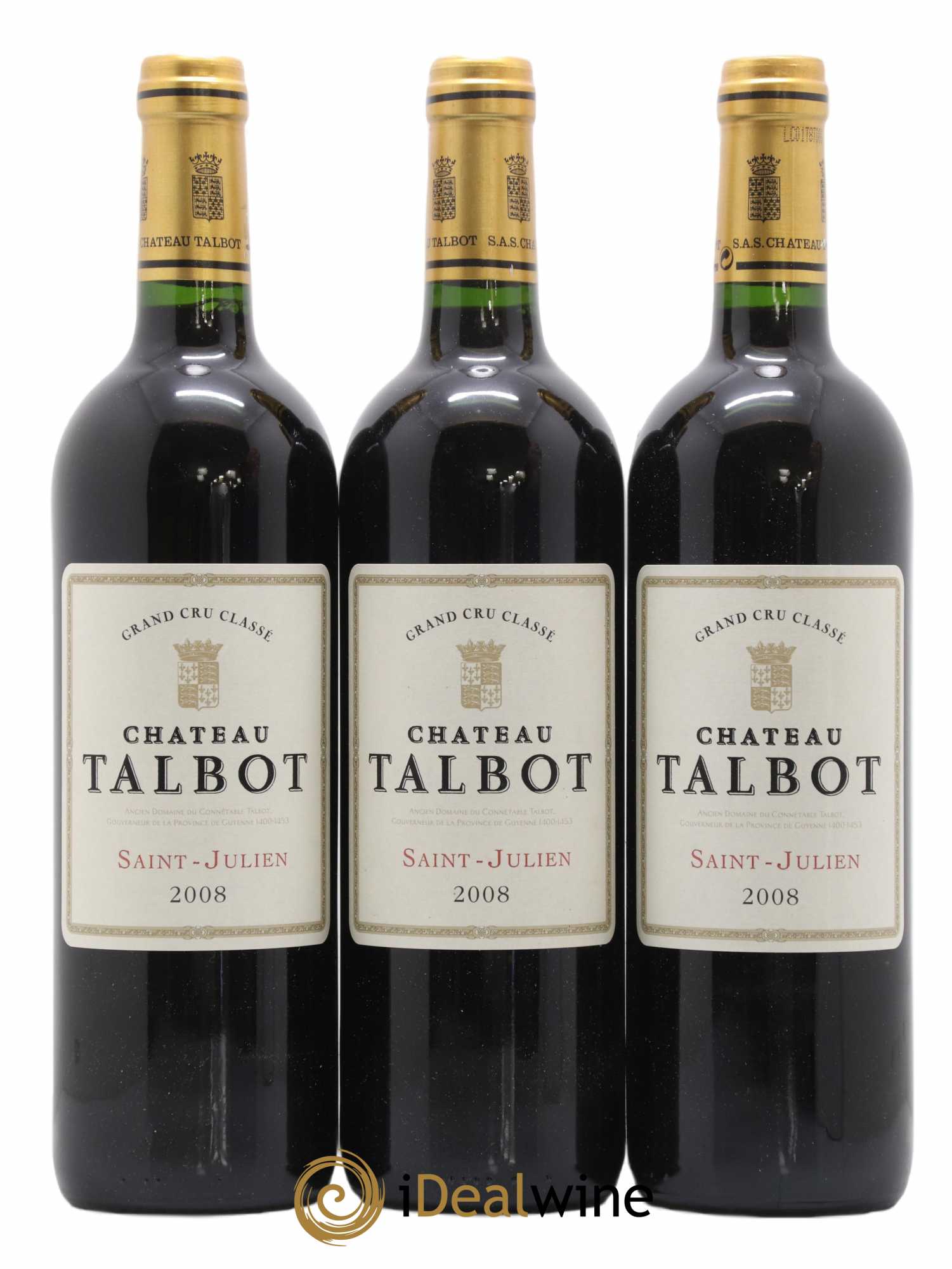 Château Talbot 4ème Grand Cru Classé 2008 - Lot de 12 bouteilles - 3