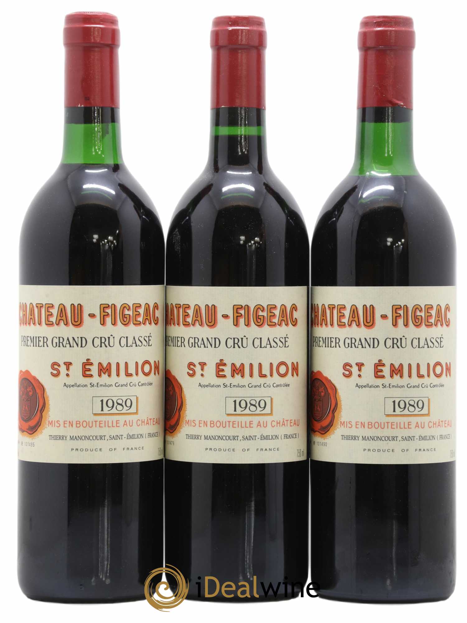 Château Figeac 1er Grand Cru Classé A 1989 - Lot de 12 bouteilles - 2
