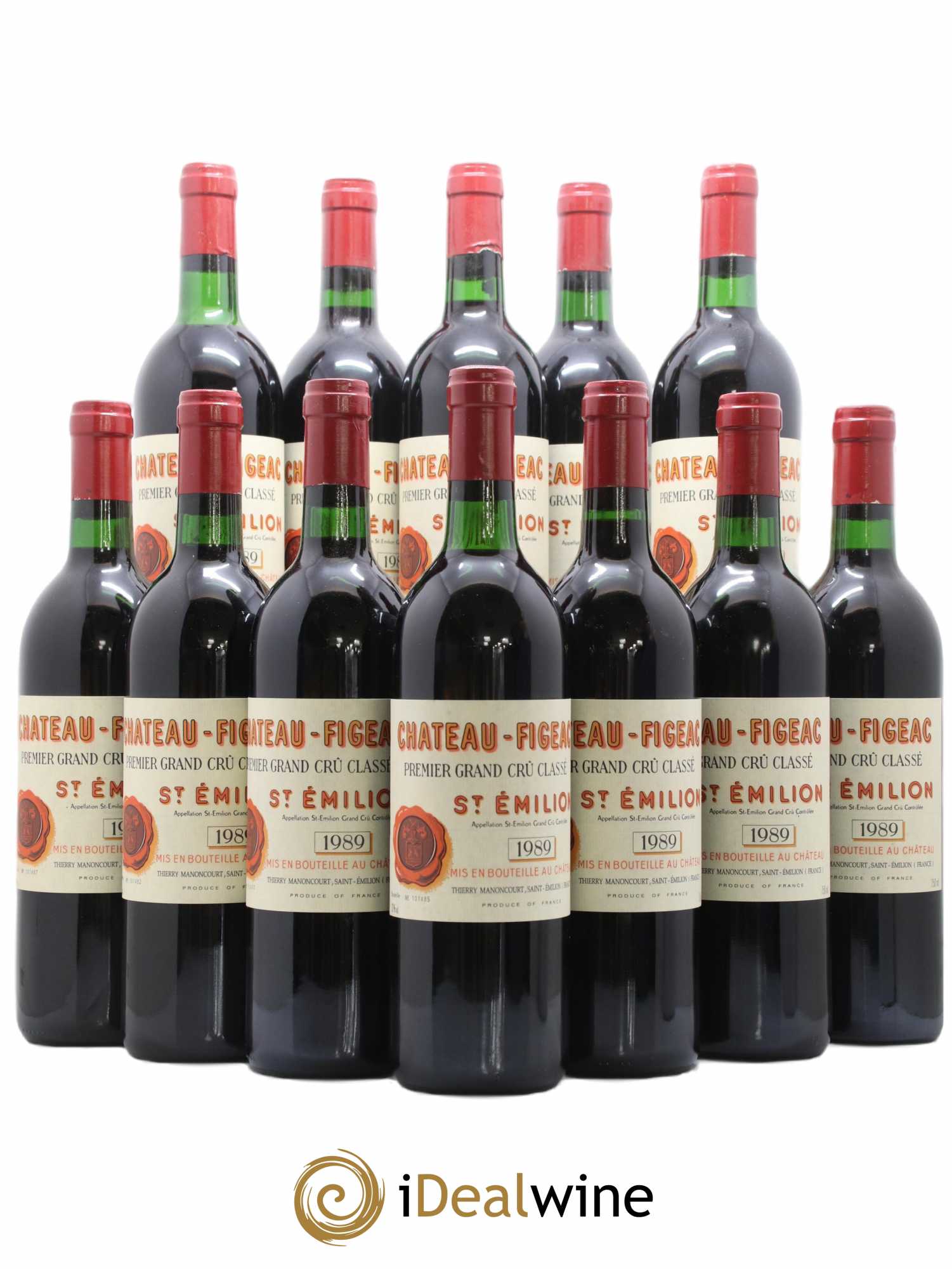 Château Figeac 1er Grand Cru Classé A 1989 - Lot de 12 bouteilles - 0
