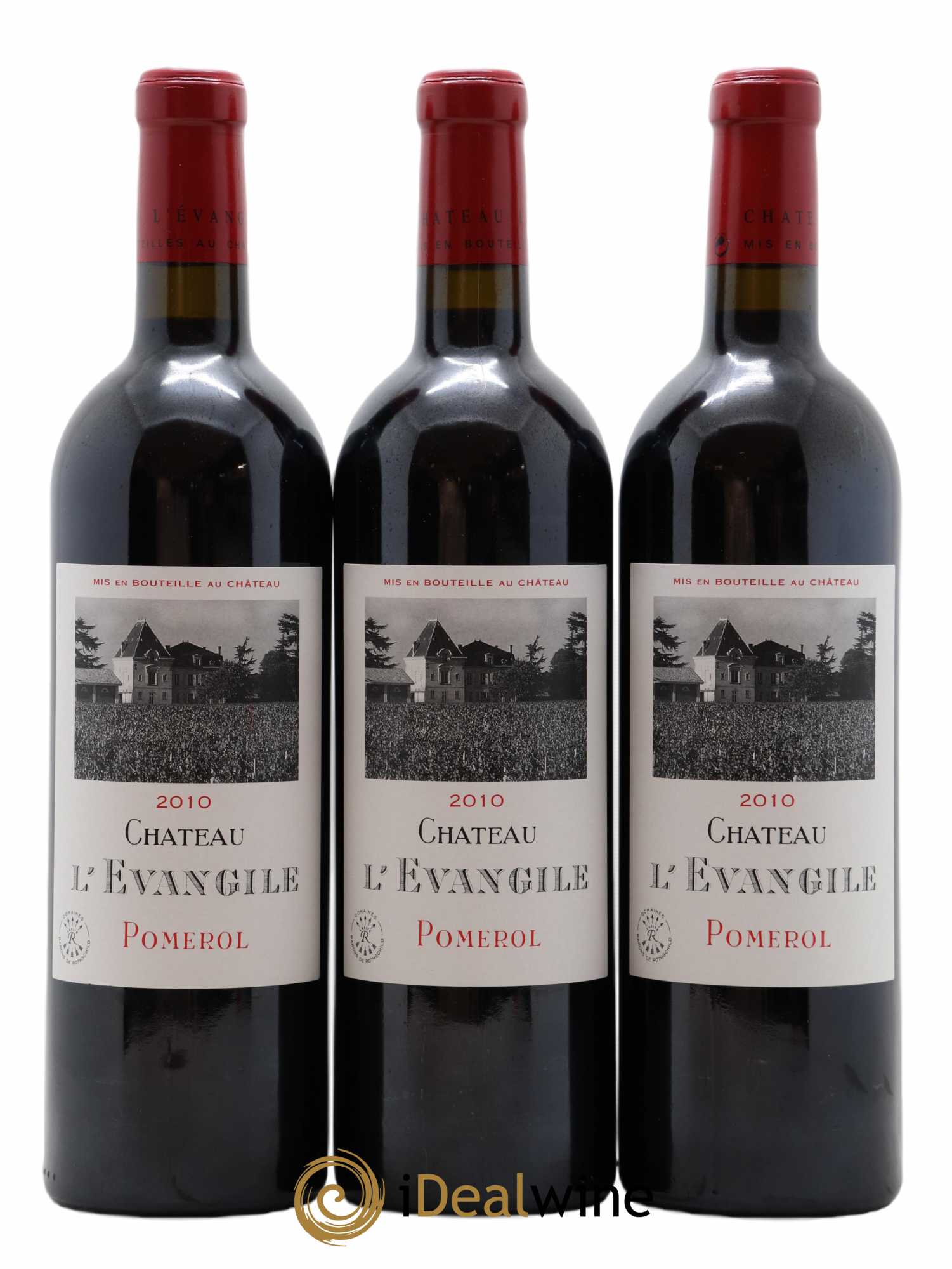Château l' Évangile 2010 - Lot de 3 bouteilles - 0