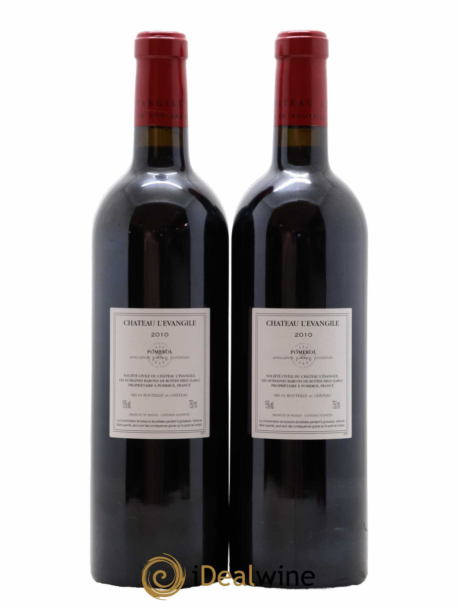 Château l' Évangile 2010 - Lot de 2 bouteilles - 1